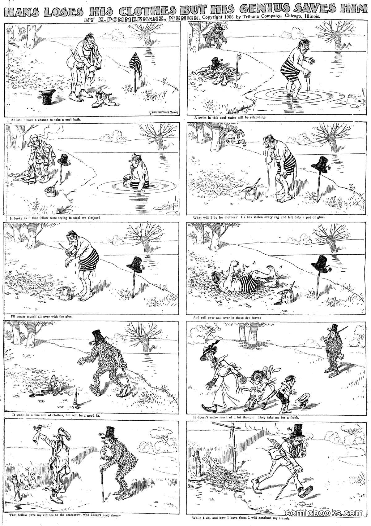 Hans Loses His Clothes But His Genius Saves Him