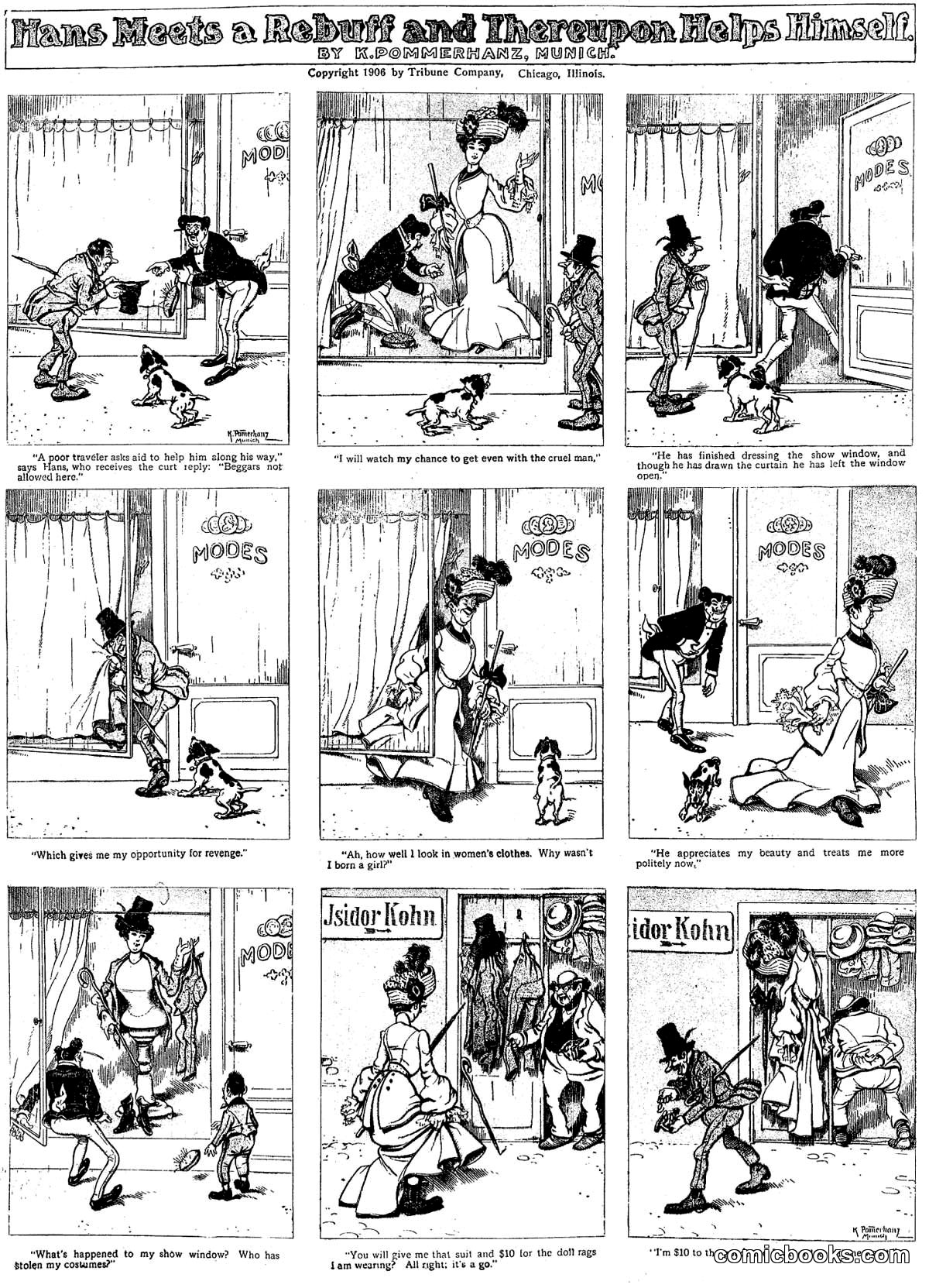 Hans Meets a Rebuff and Thereupon Helps Himself