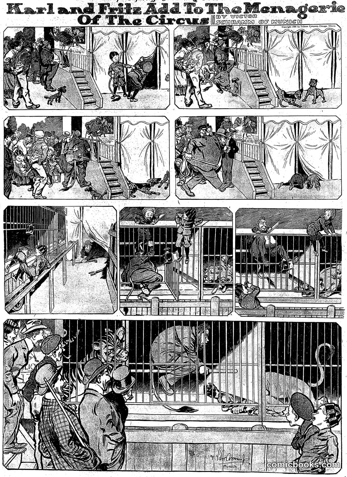 Karl and Fritz Add to the Menagerie of the Circus