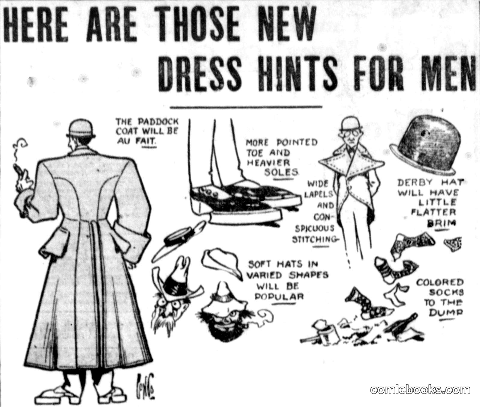 New Dress Hints for Men