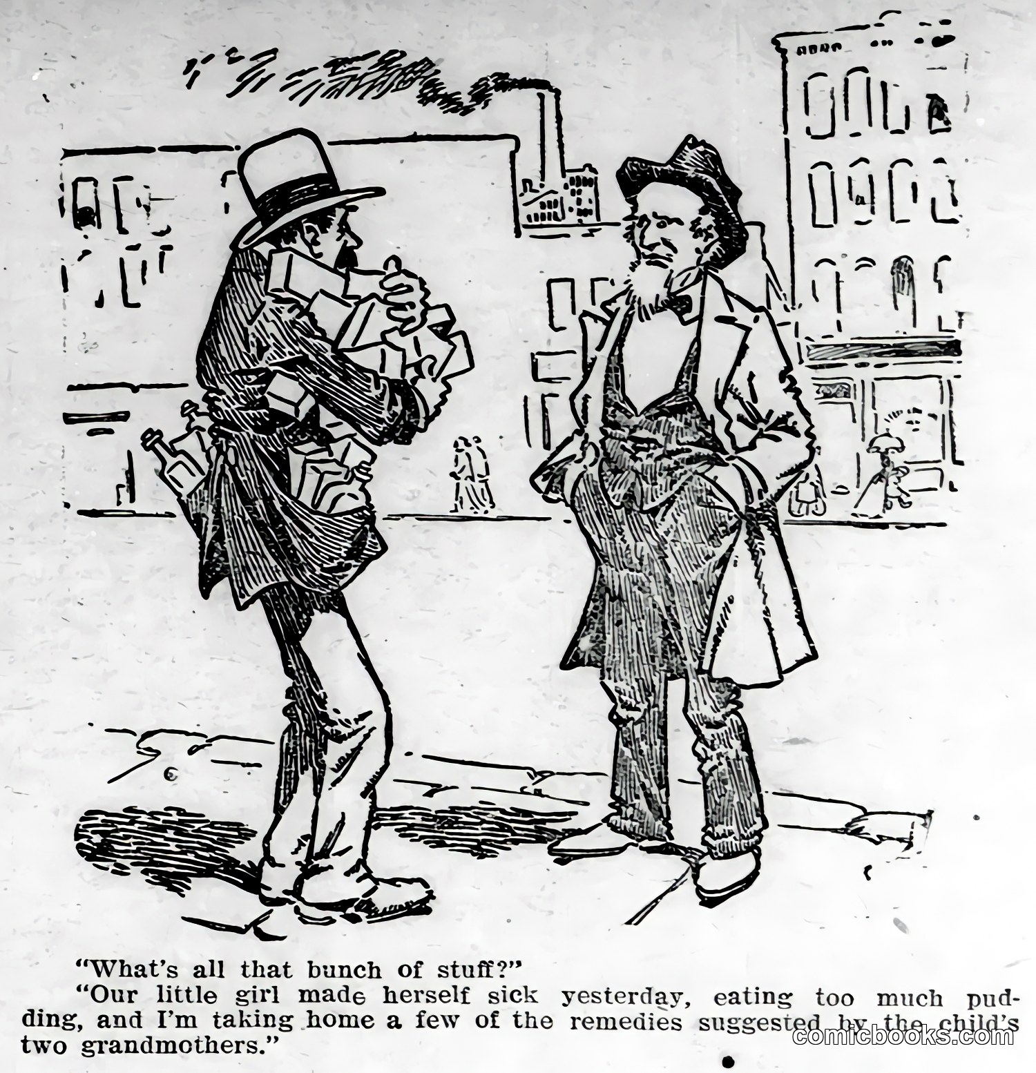 Street Scene Comic Strip