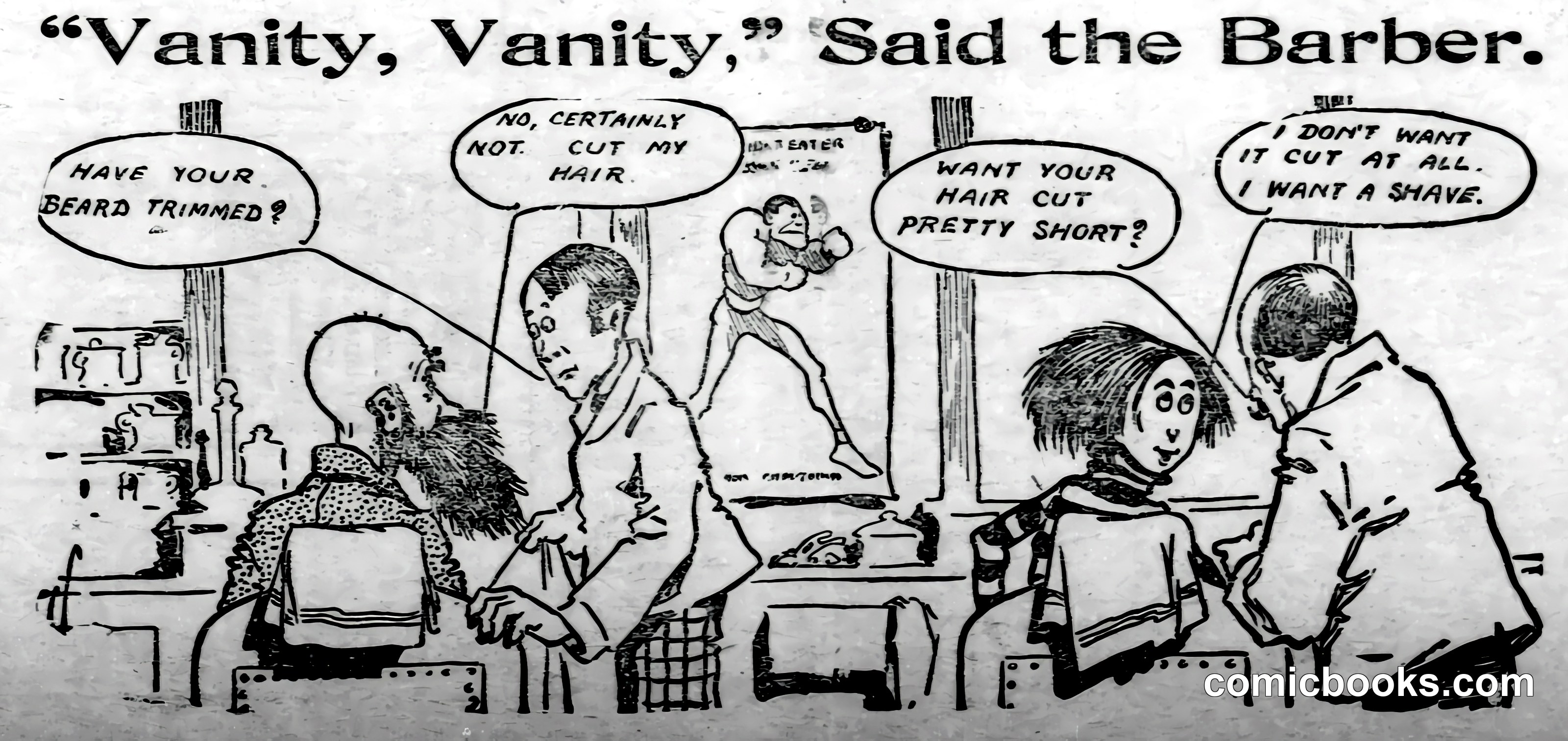 Barber Shop Comic Strip