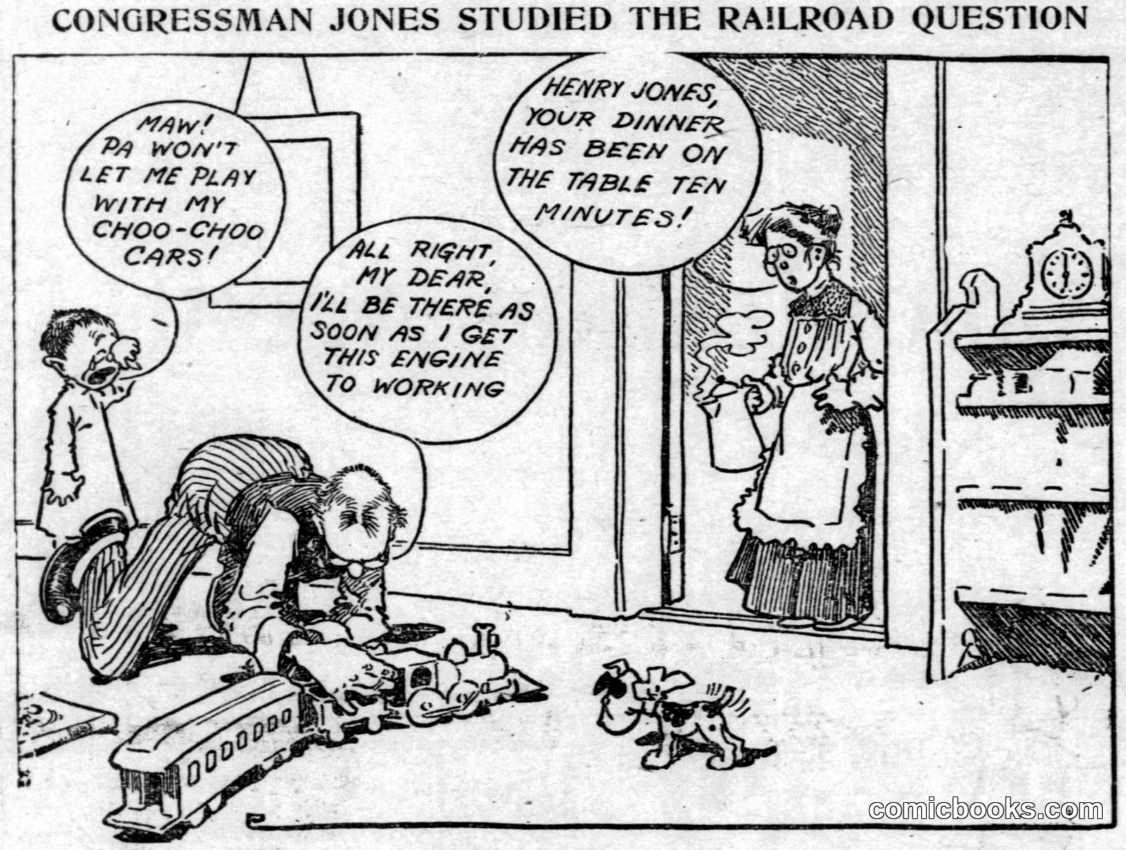 Congressman Jones Studied the Railroad Question