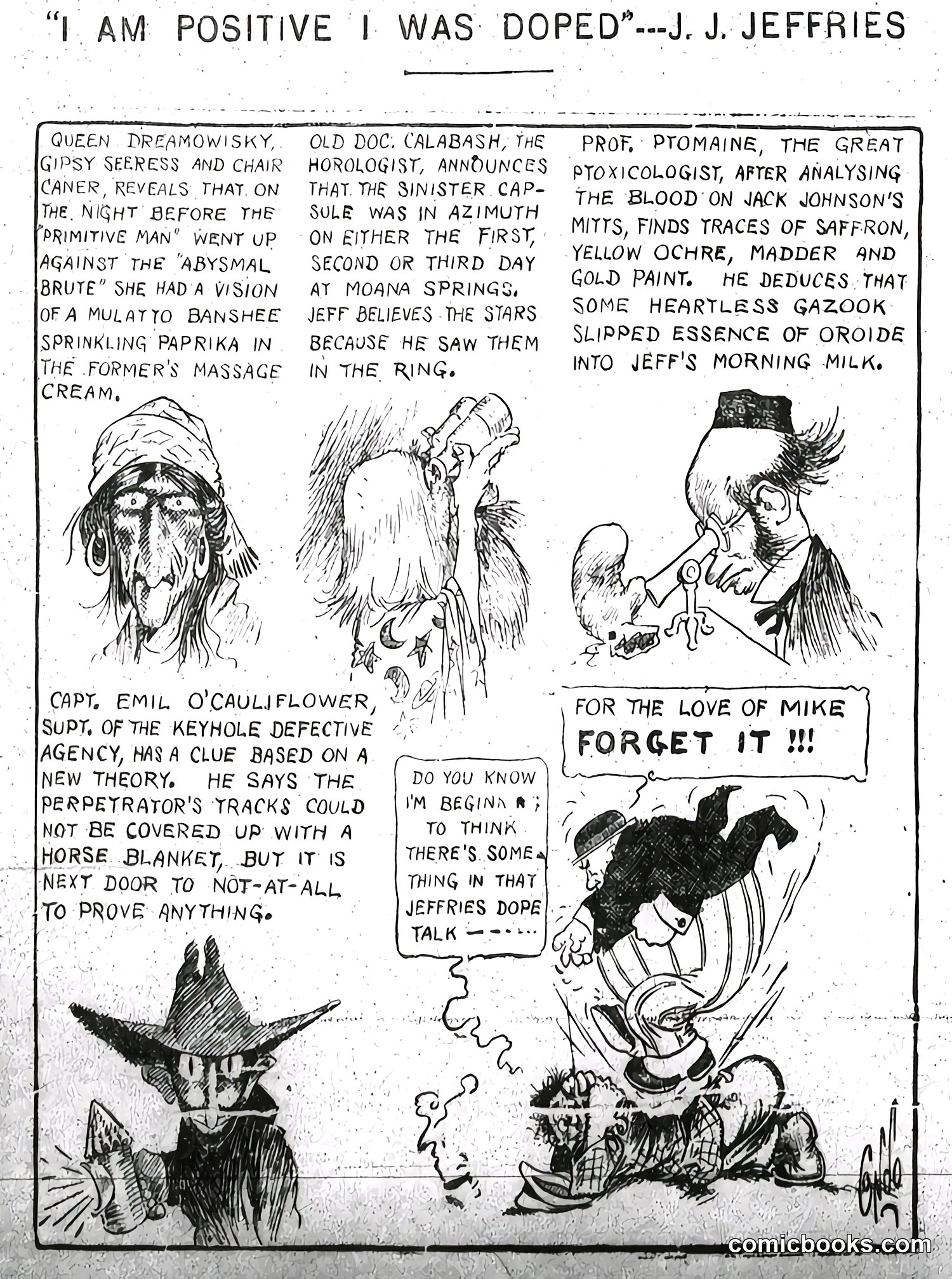 Comic Strip Page, circa 1910