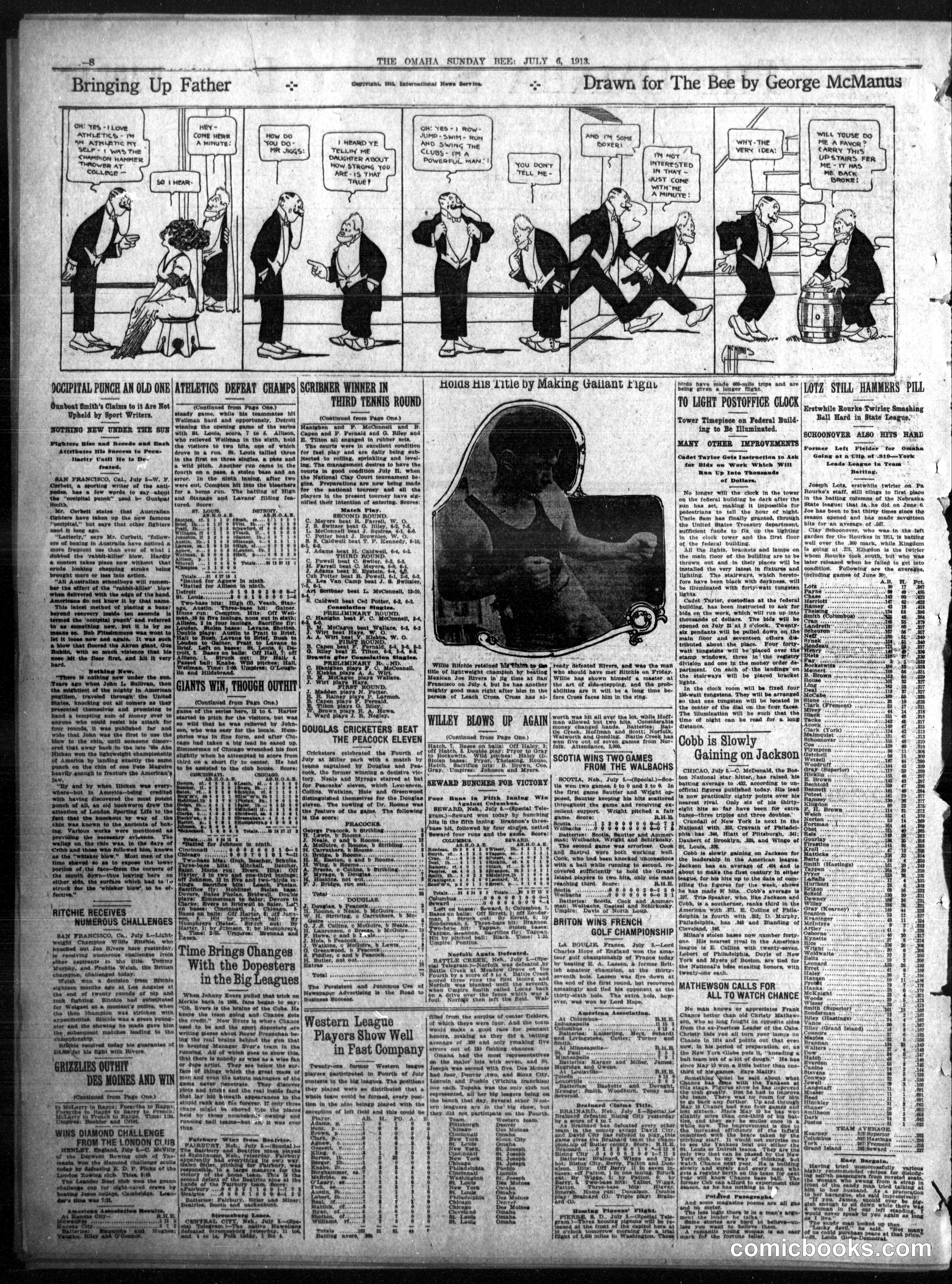 Bringing Up Father — Omaha Daily Bee, July 6, 1913