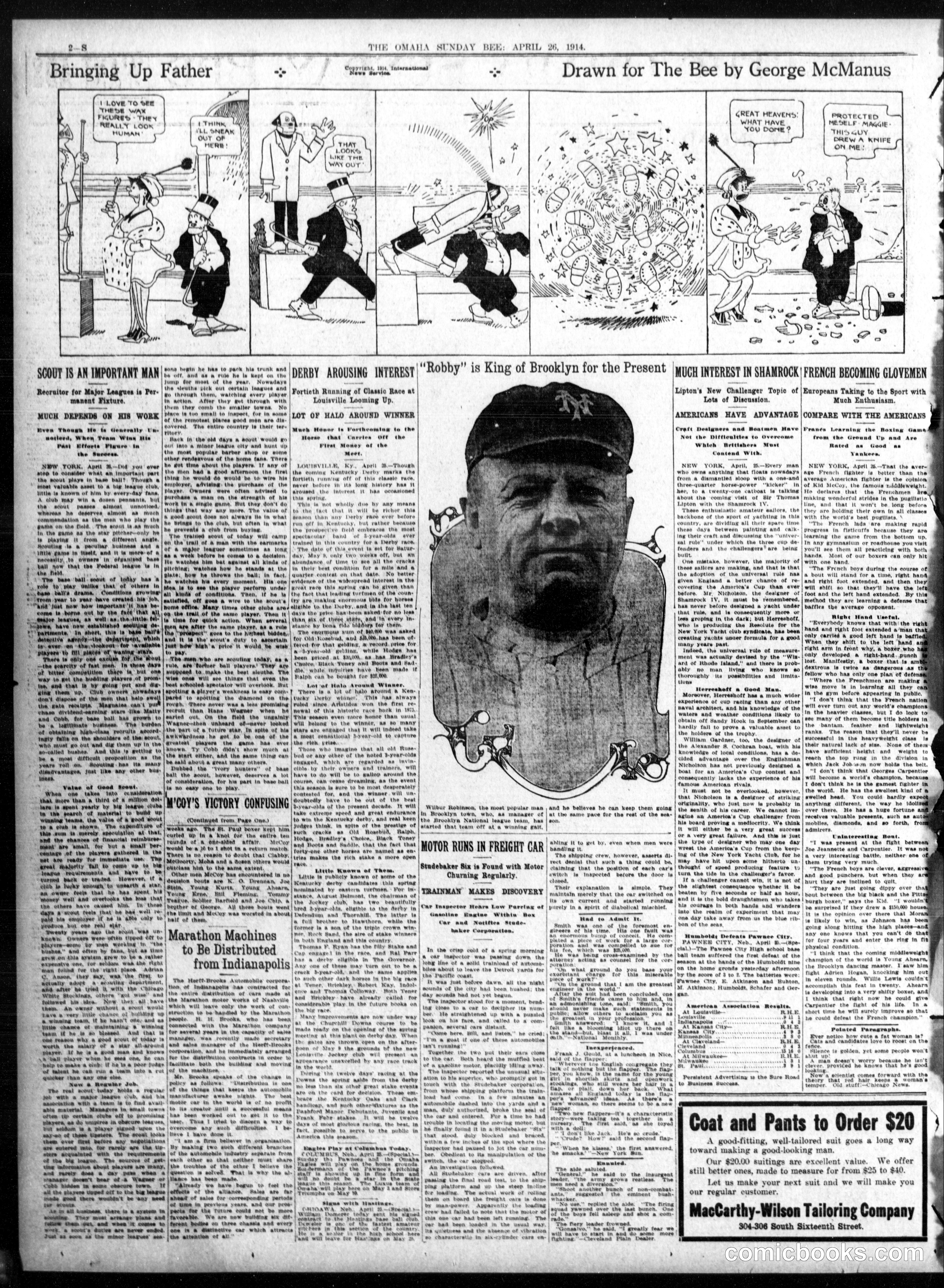 Bringing Up Father — Omaha Sunday Bee, April 26, 1914