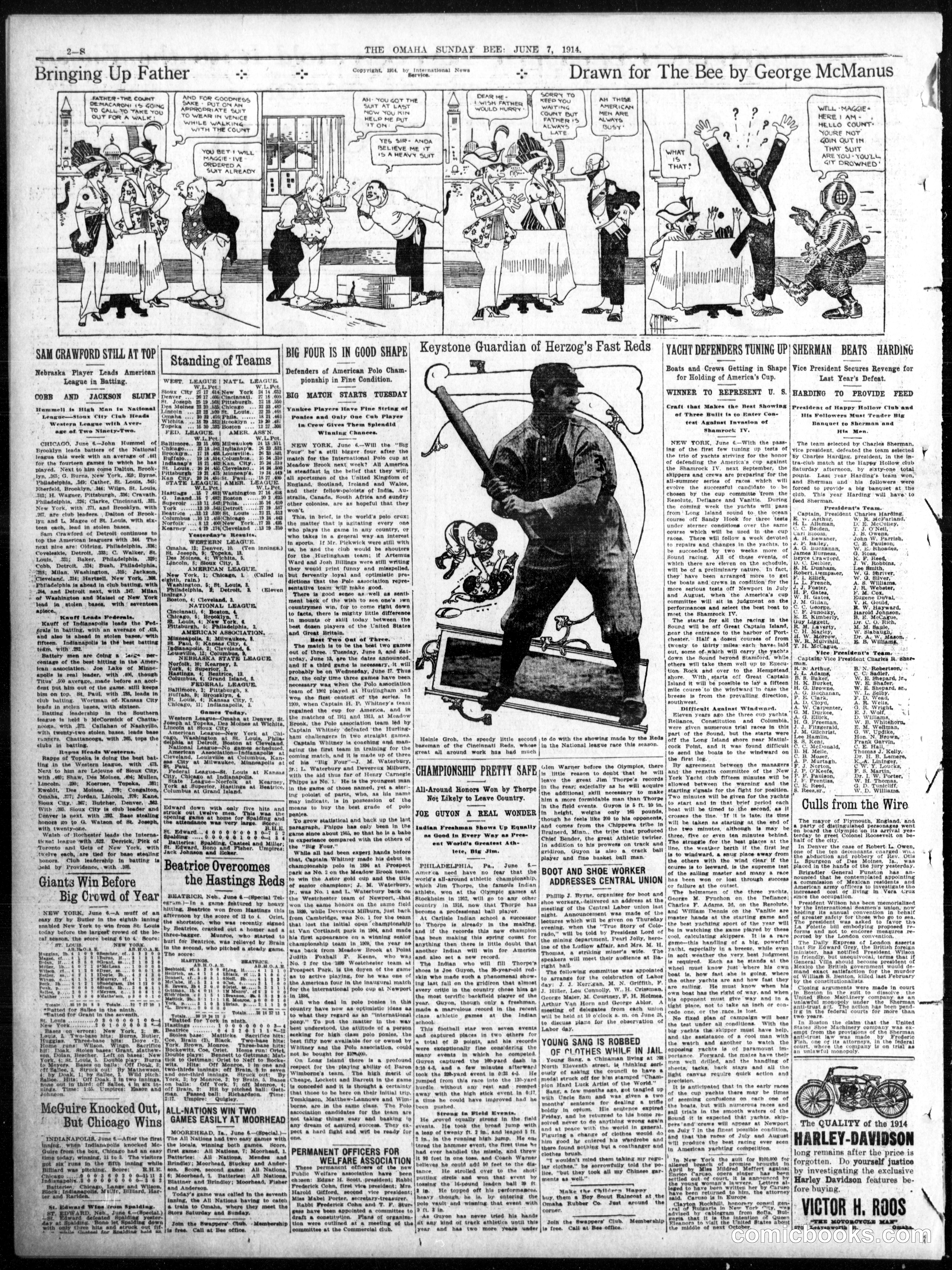 Bringing Up Father — Omaha Daily Bee, June 7, 1914