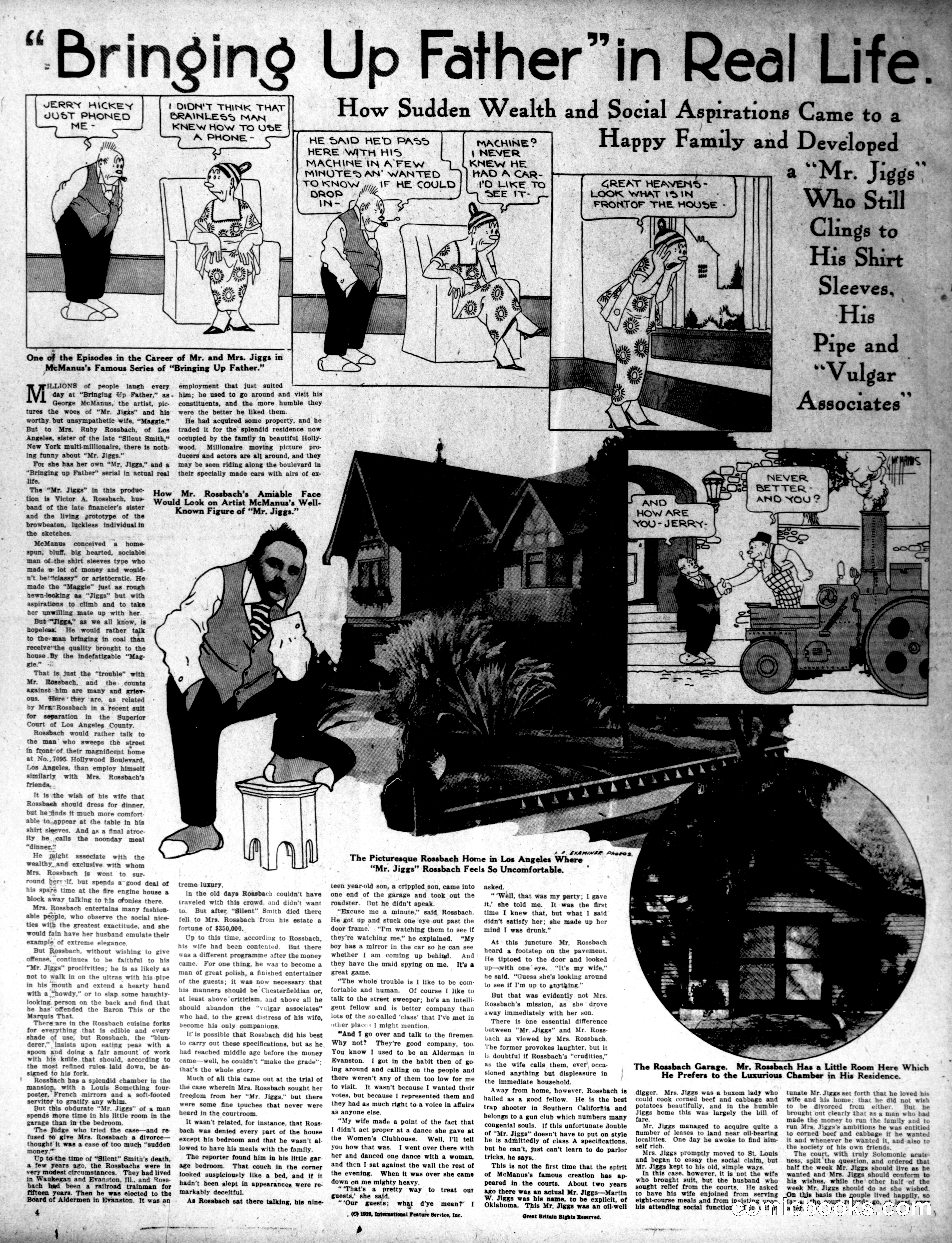 Bringing Up Father — The Washington Times, November 30, 1919