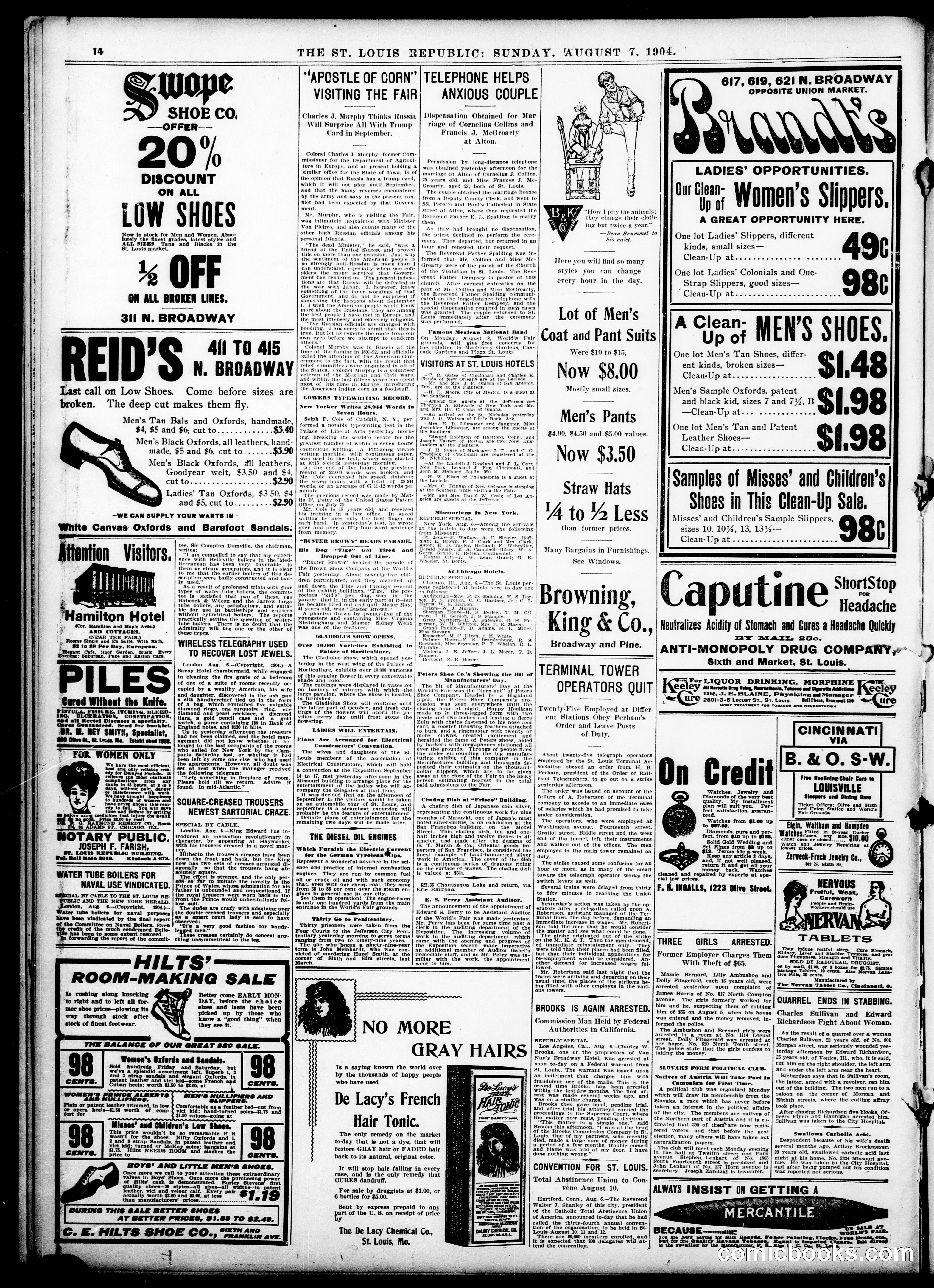 Buster Brown — St. Louis Republic, August 7, 1904
