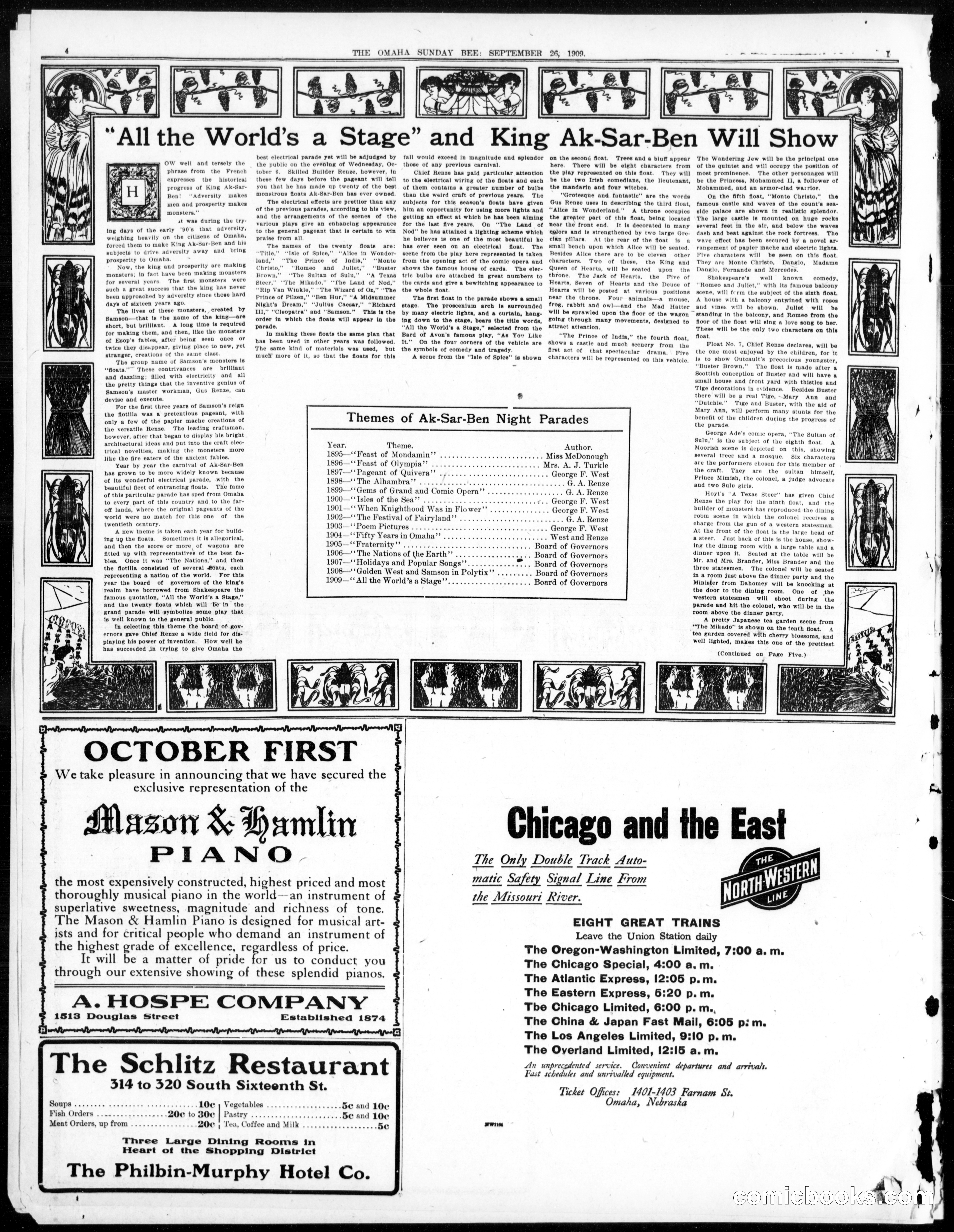 Buster Brown — Omaha Daily Bee, September 26, 1909
