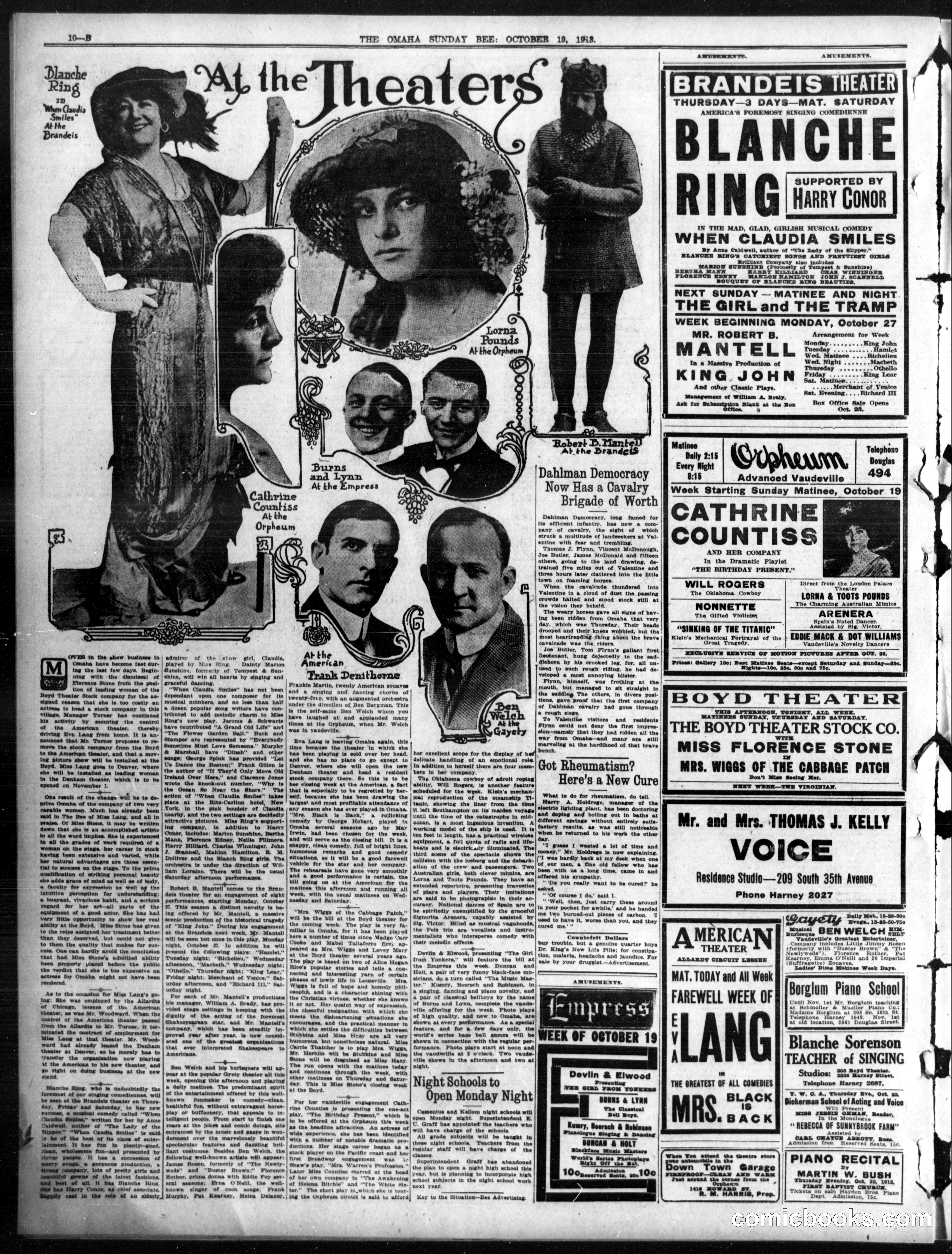 Buster Brown — Omaha Daily Bee, October 19, 1913
