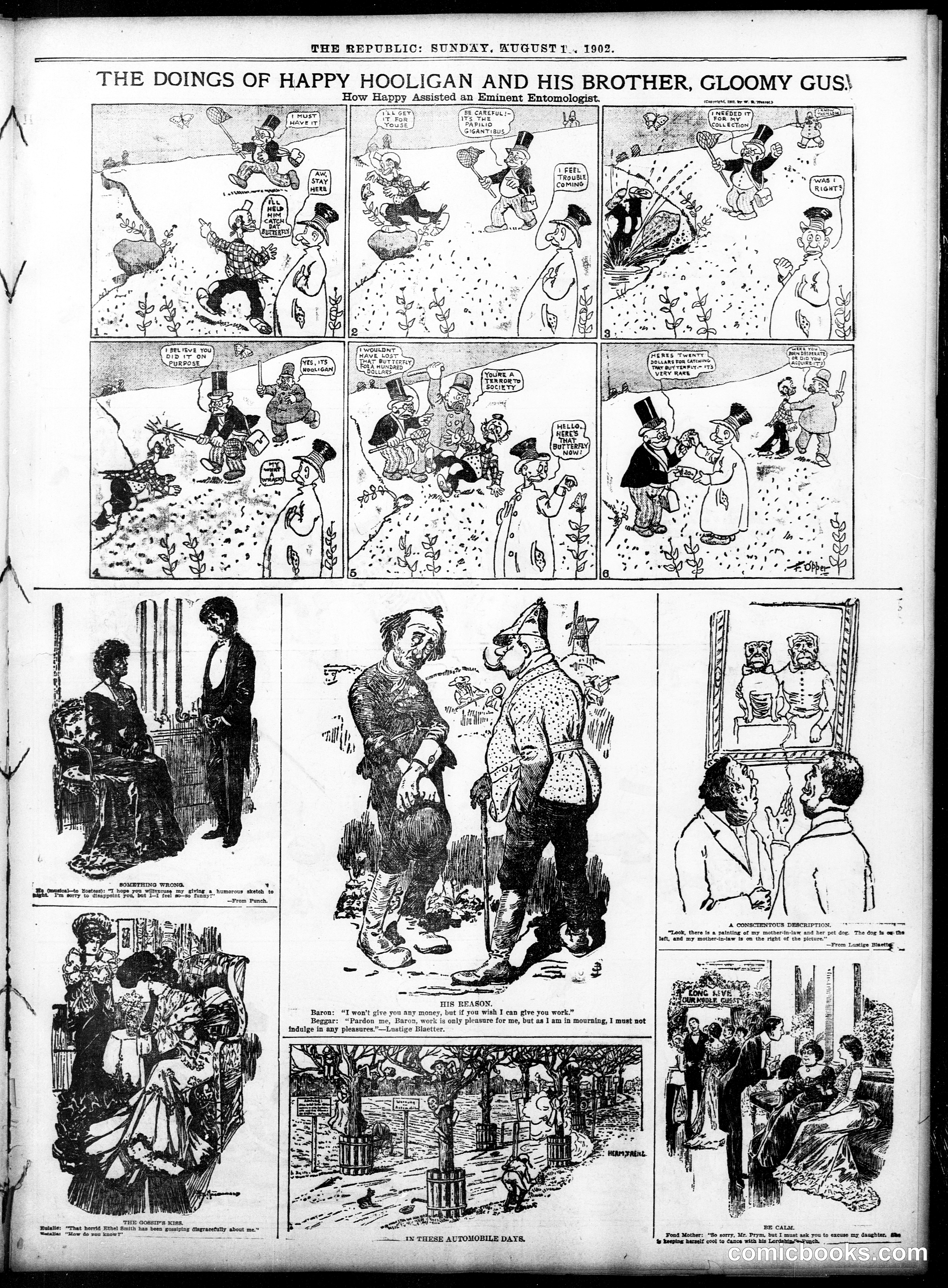 Happy Hooligan — St. Louis Republic, August 10, 1902