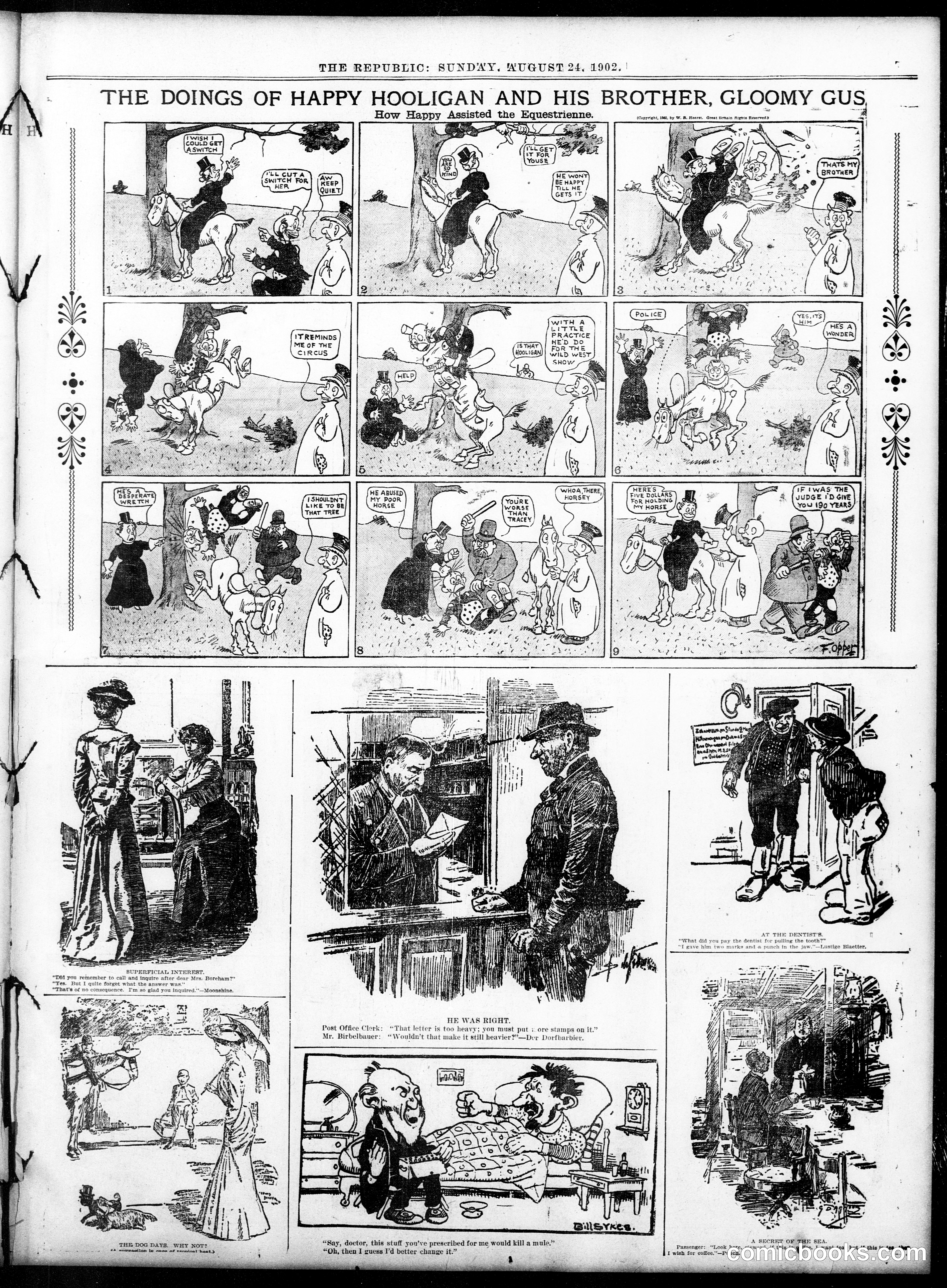 Happy Hooligan — St. Louis Republic, August 24, 1902