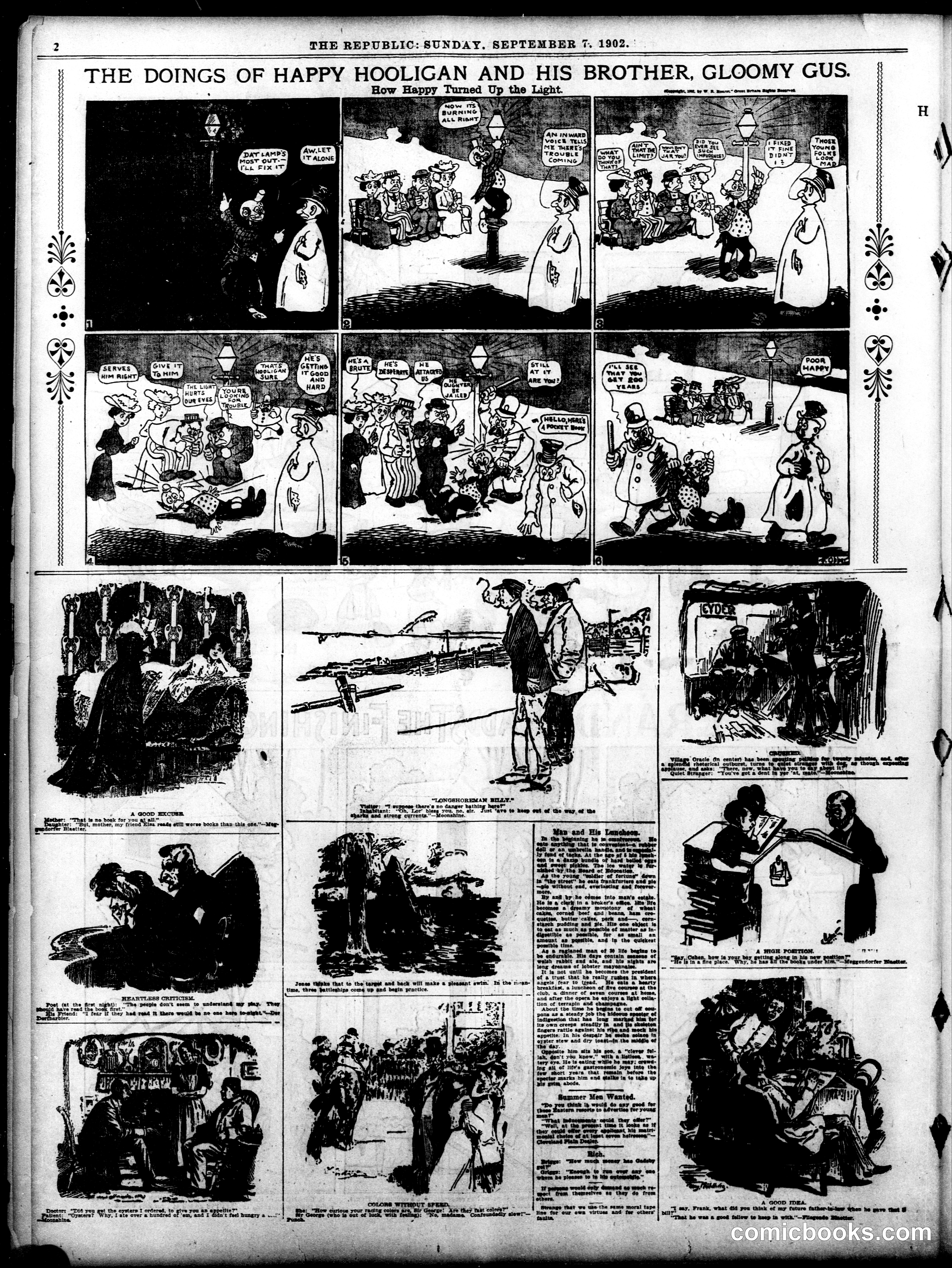 Happy Hooligan — St. Louis Republic, September 7, 1902