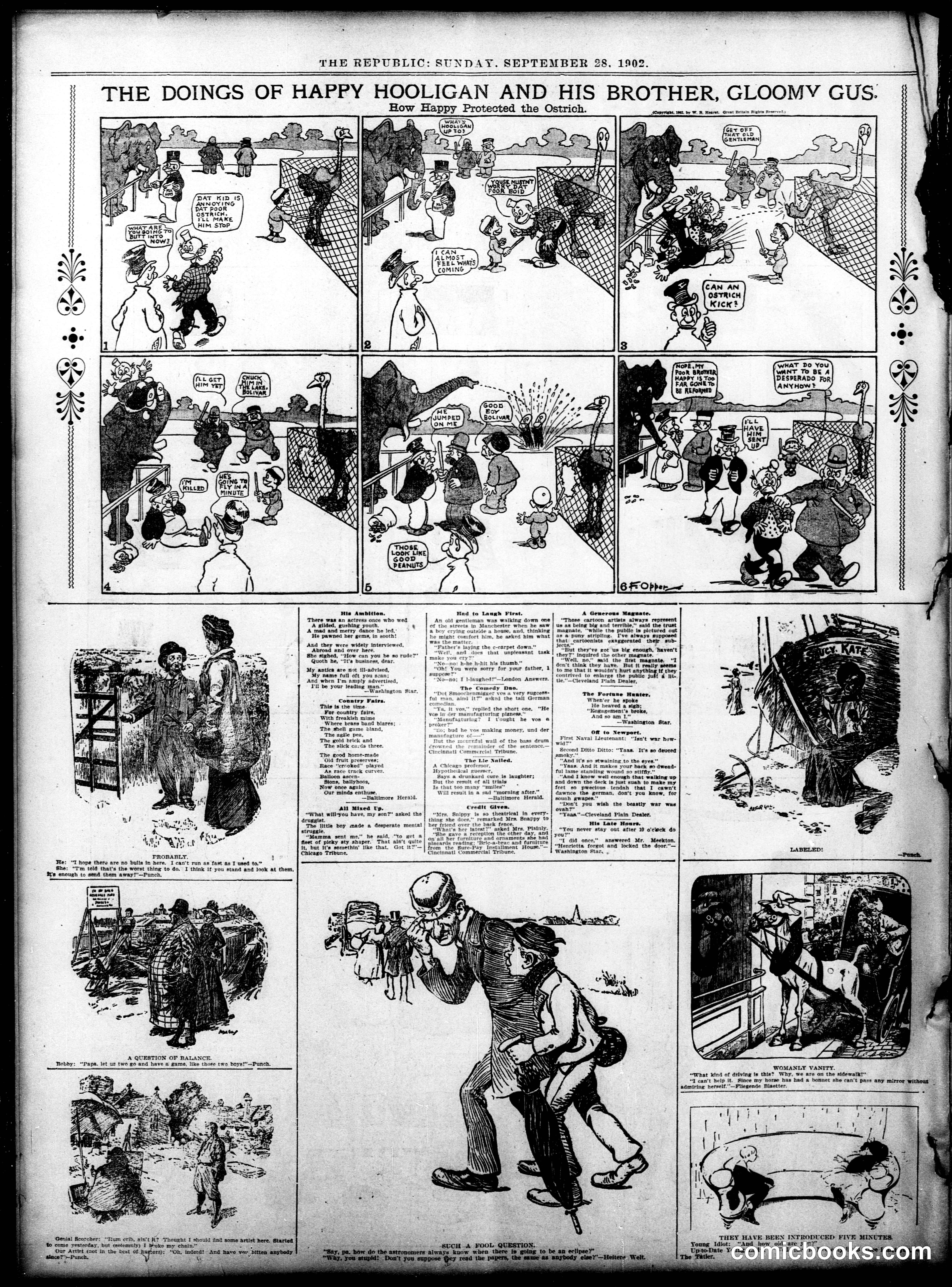 Happy Hooligan — St. Louis Republic, September 28, 1902