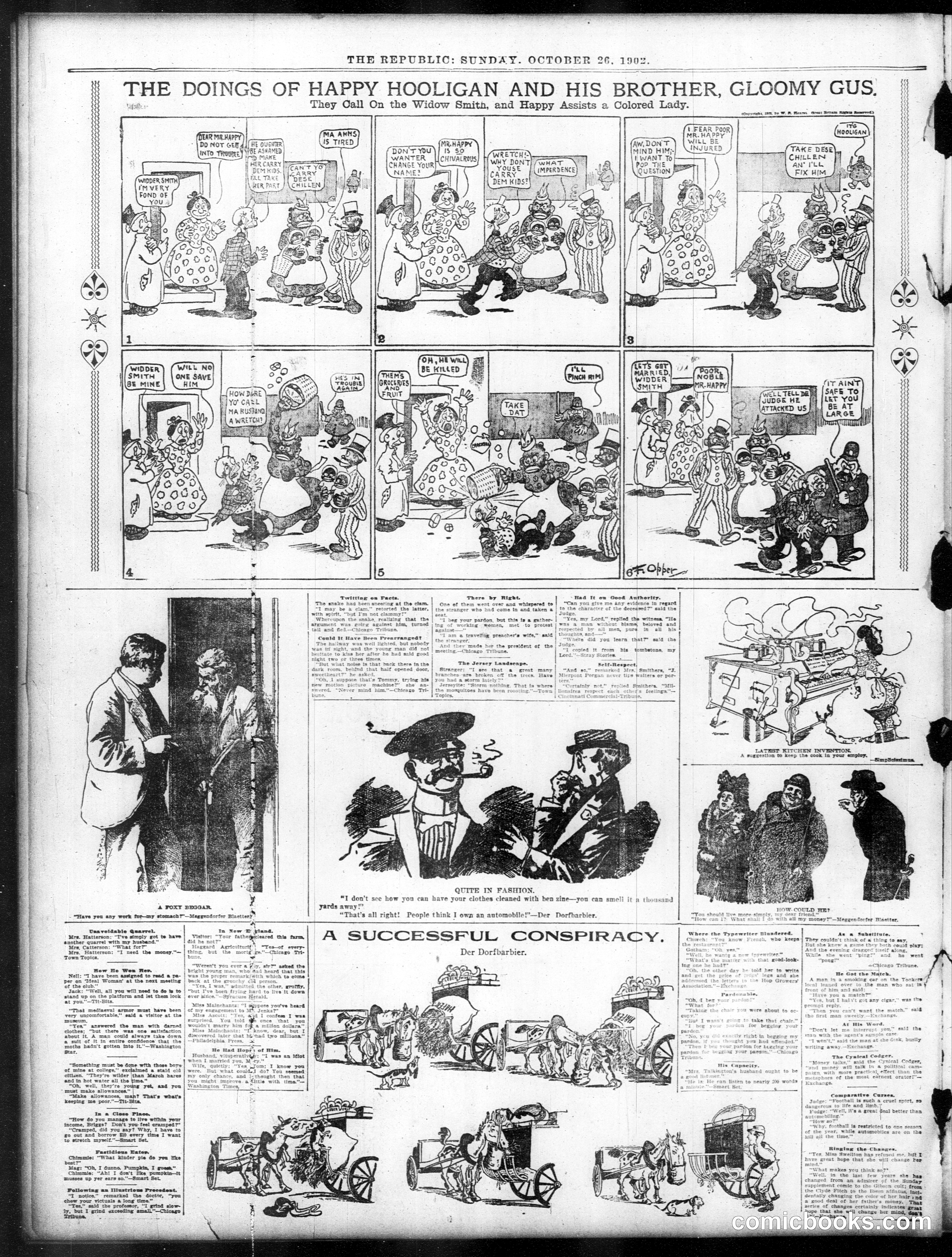 Happy Hooligan — St. Louis Republic, October 26, 1902