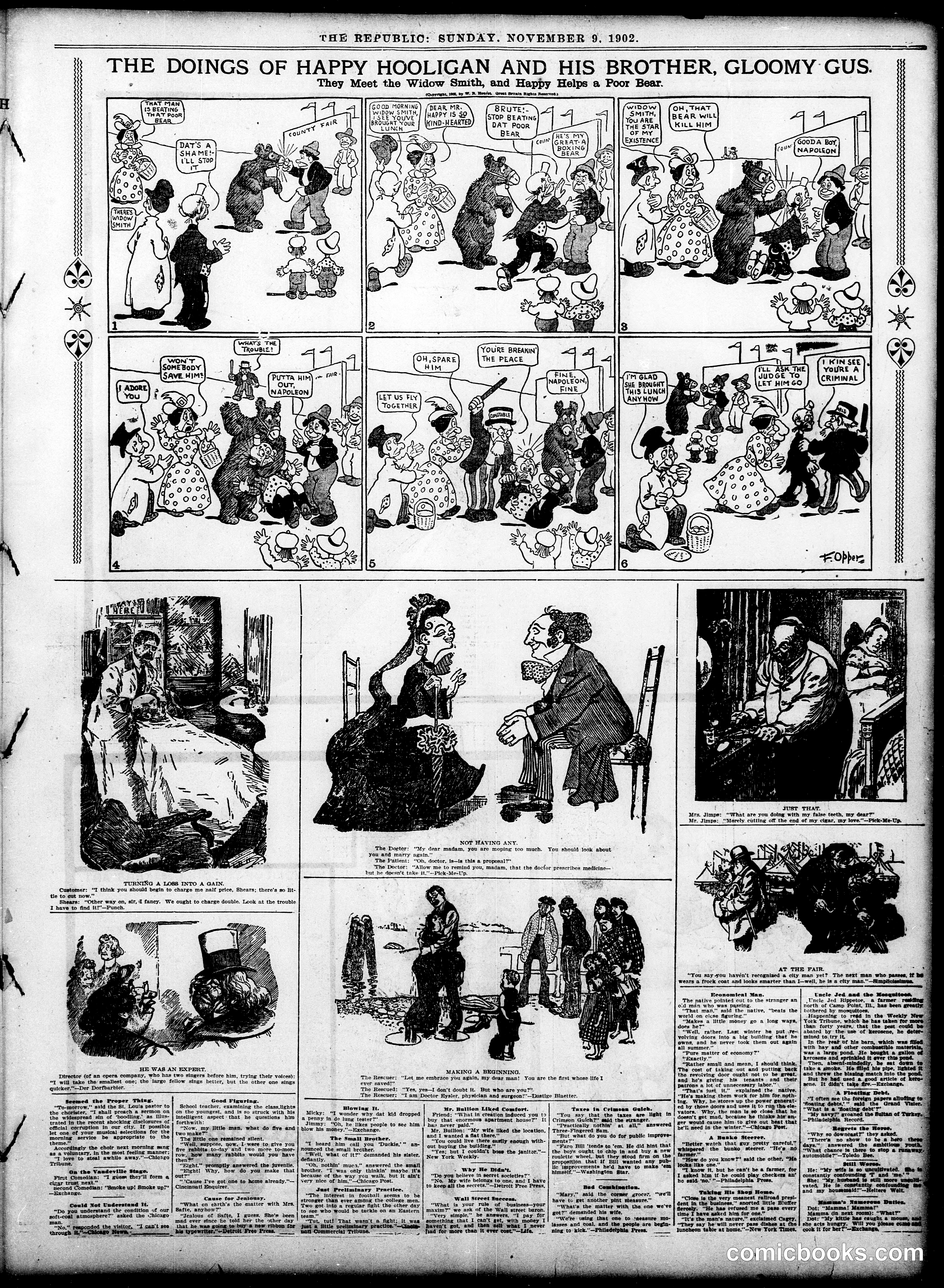 Happy Hooligan — St. Louis Republic, November 9, 1902