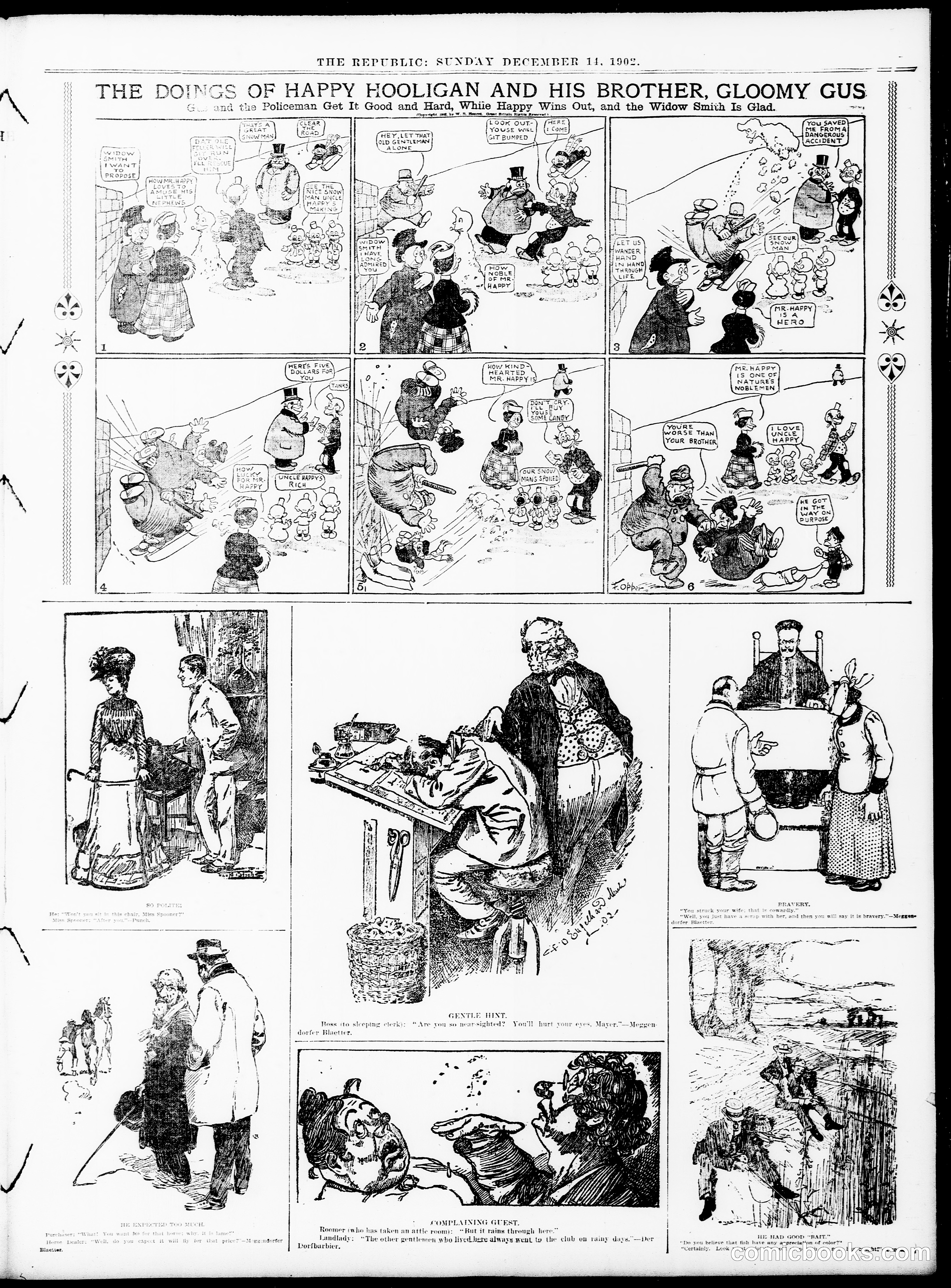 Happy Hooligan — St. Louis Republic, December 14, 1902