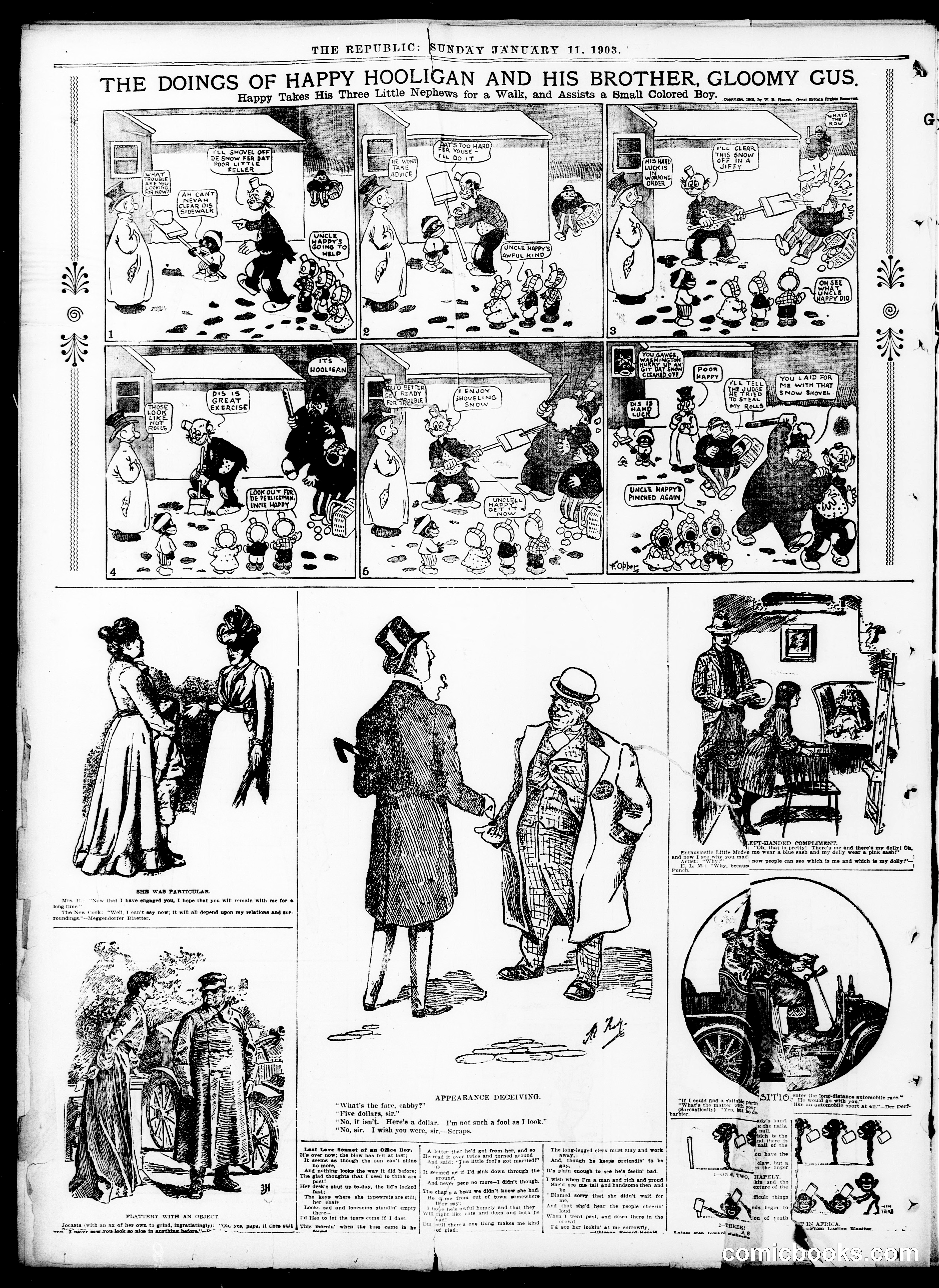 Happy Hooligan — St. Louis Republic, January 11, 1903
