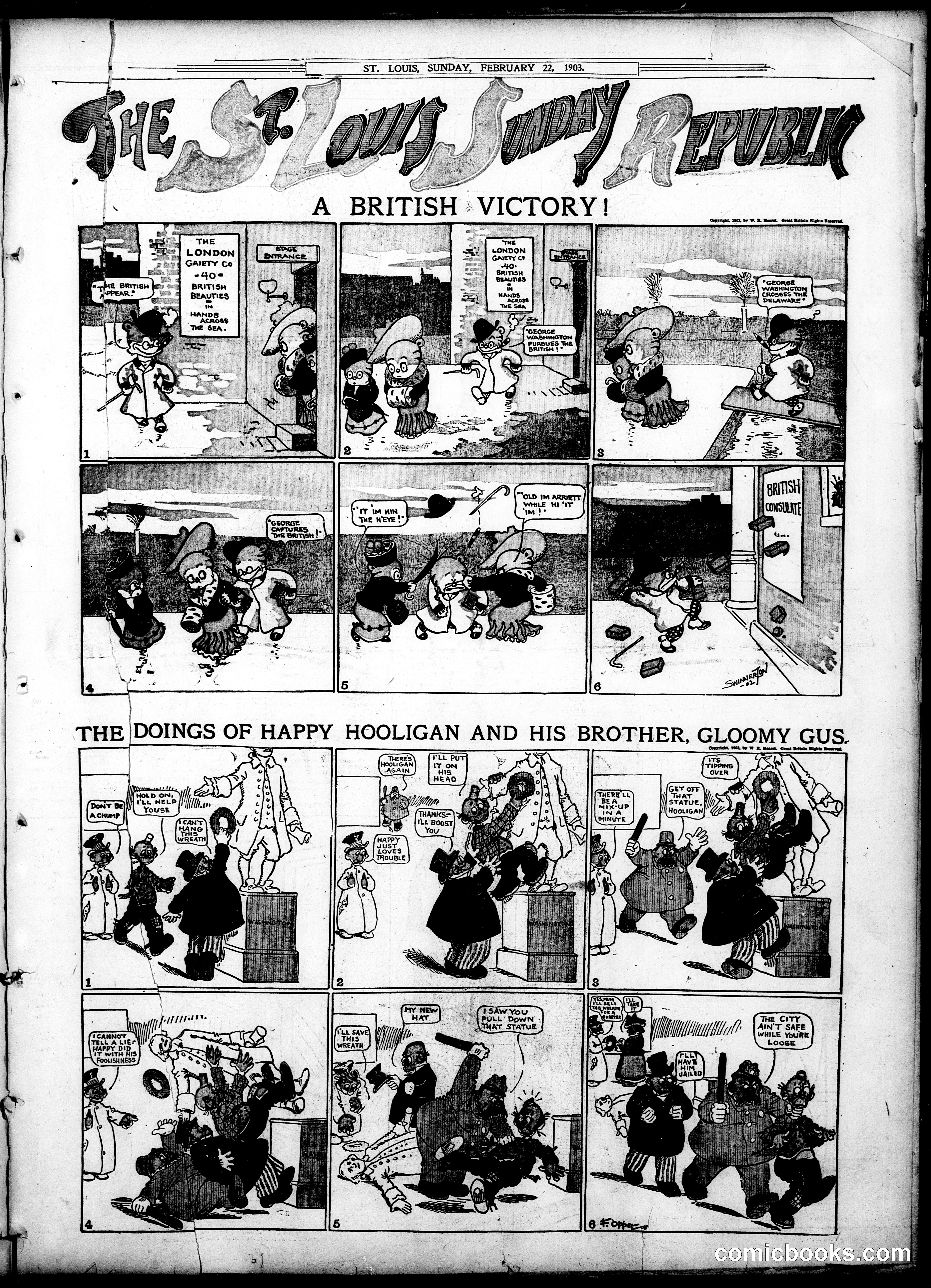 Happy Hooligan — St. Louis Republic, February 22, 1903