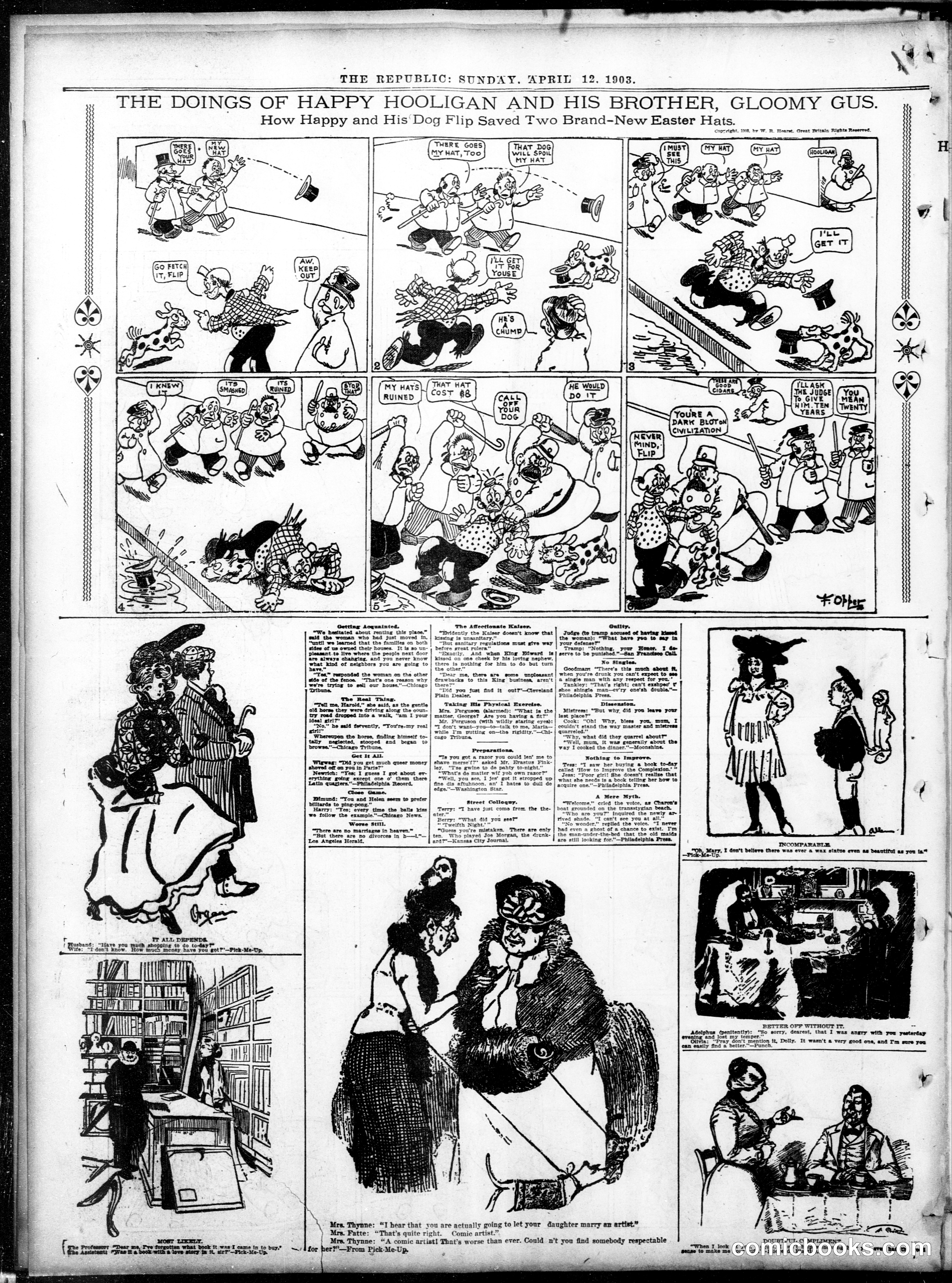 Happy Hooligan — St. Louis Republic, April 12, 1903