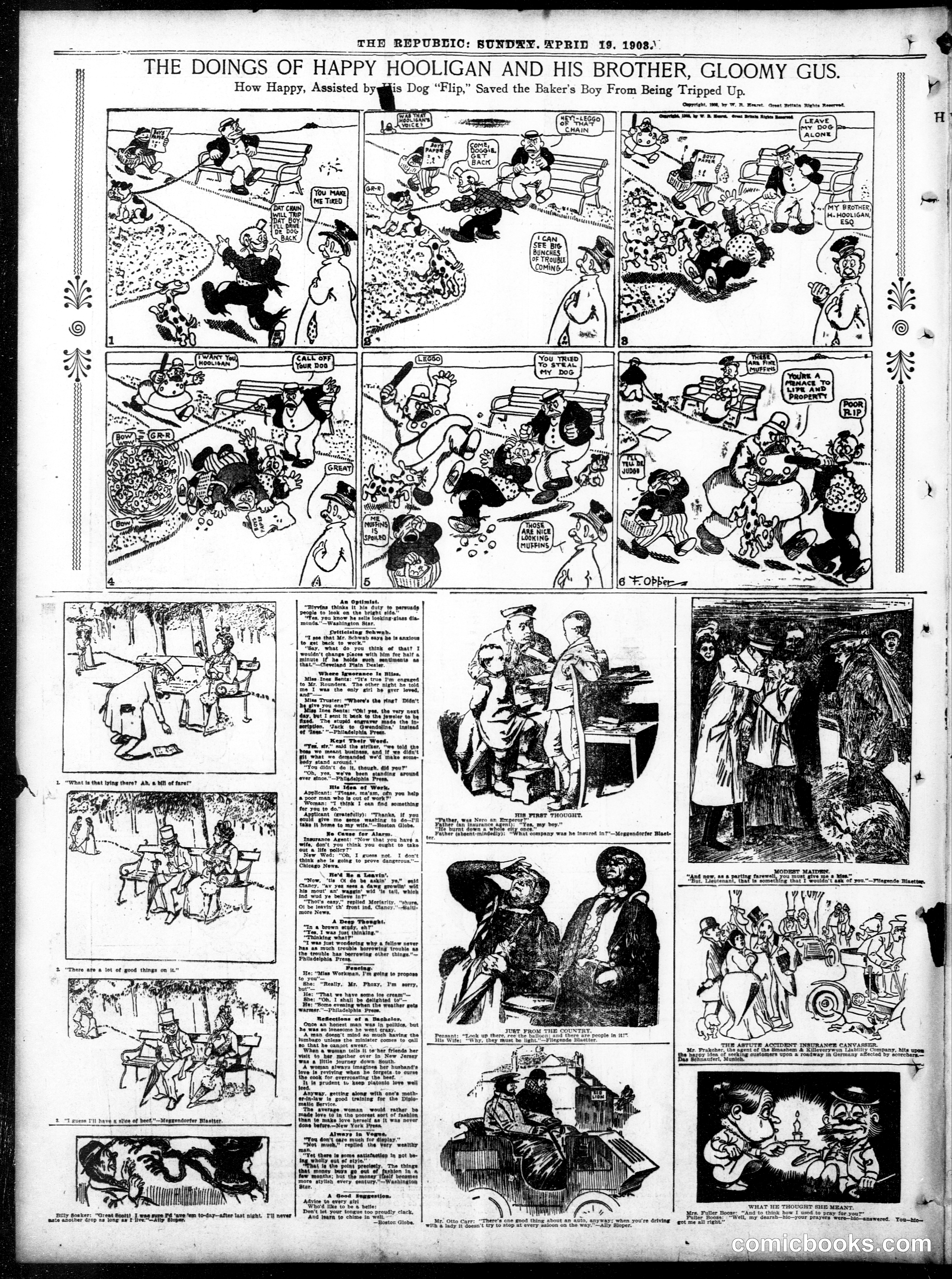 Happy Hooligan — St. Louis Republic, April 19, 1903
