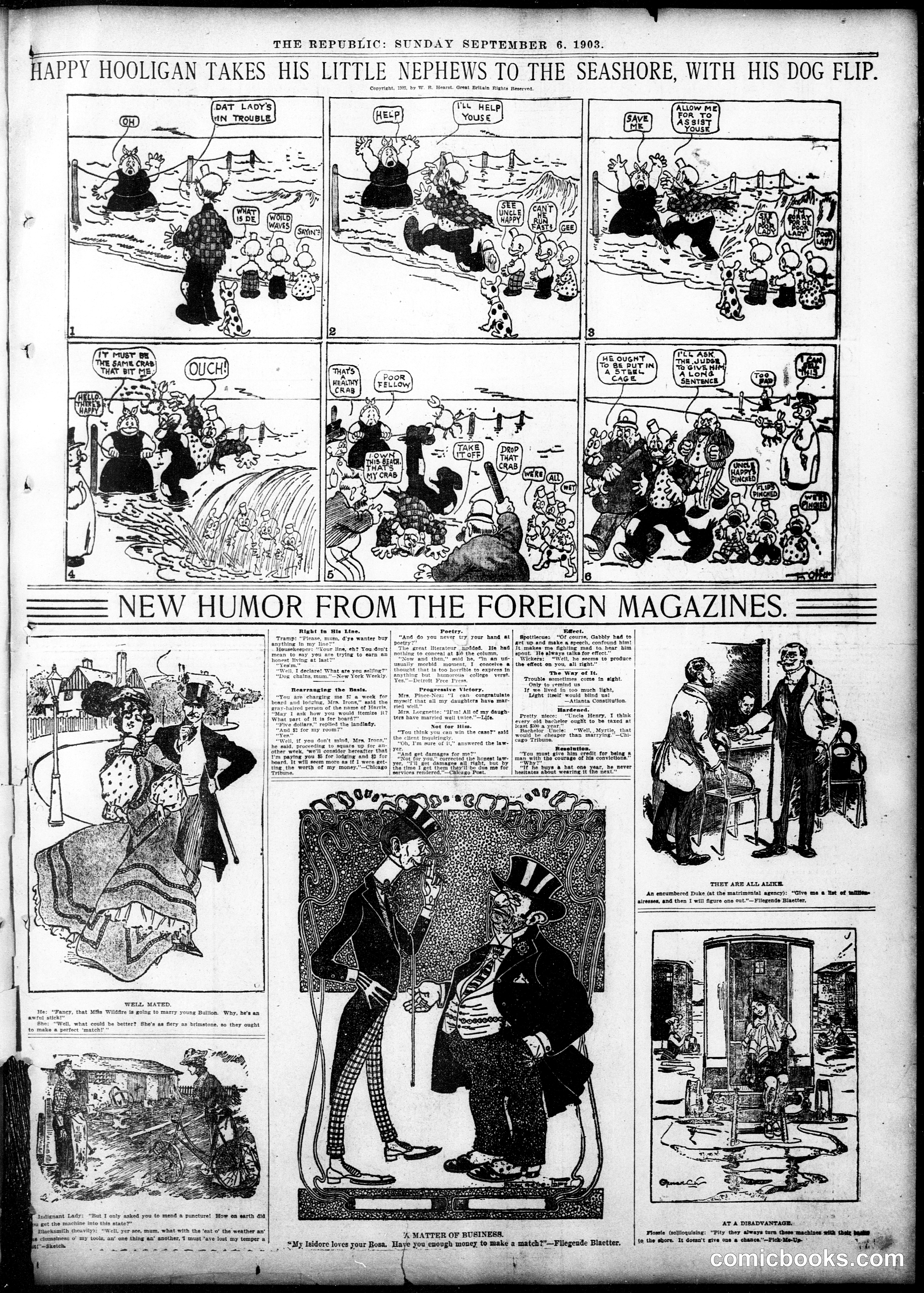 Happy Hooligan — St. Louis Republic, September 6, 1903