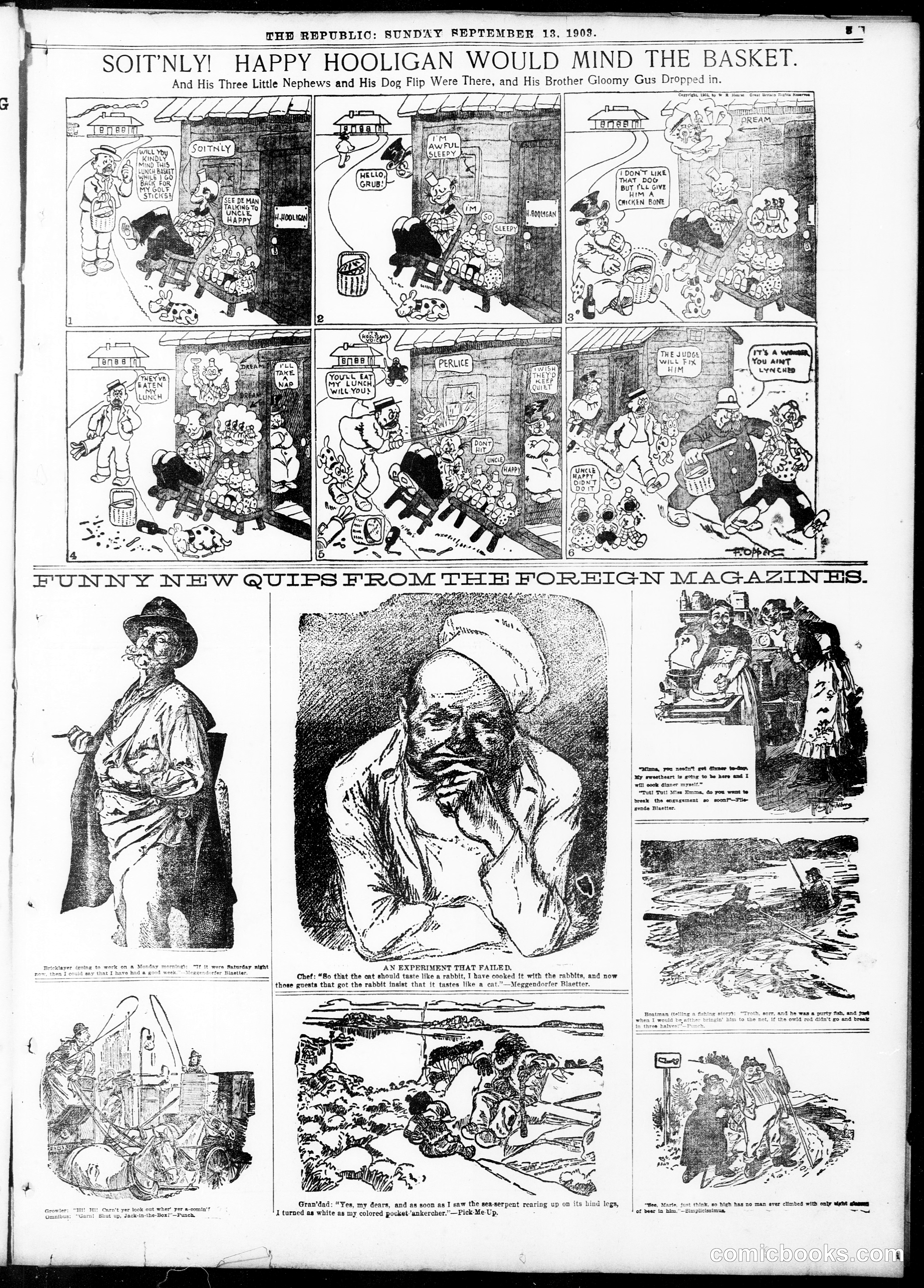 Happy Hooligan — St. Louis Republic, September 13, 1903