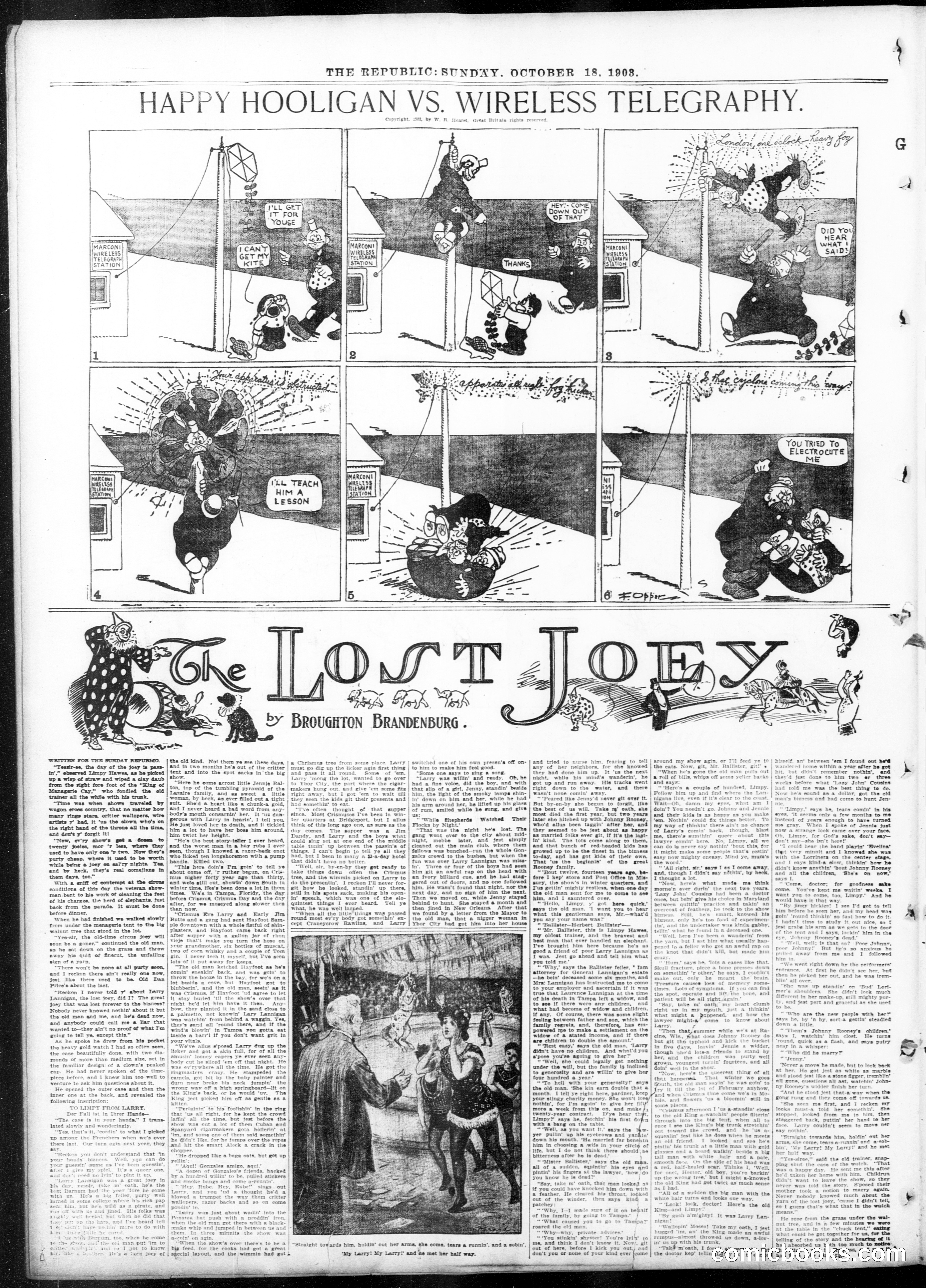 Happy Hooligan — St. Louis Republic, October 18, 1903