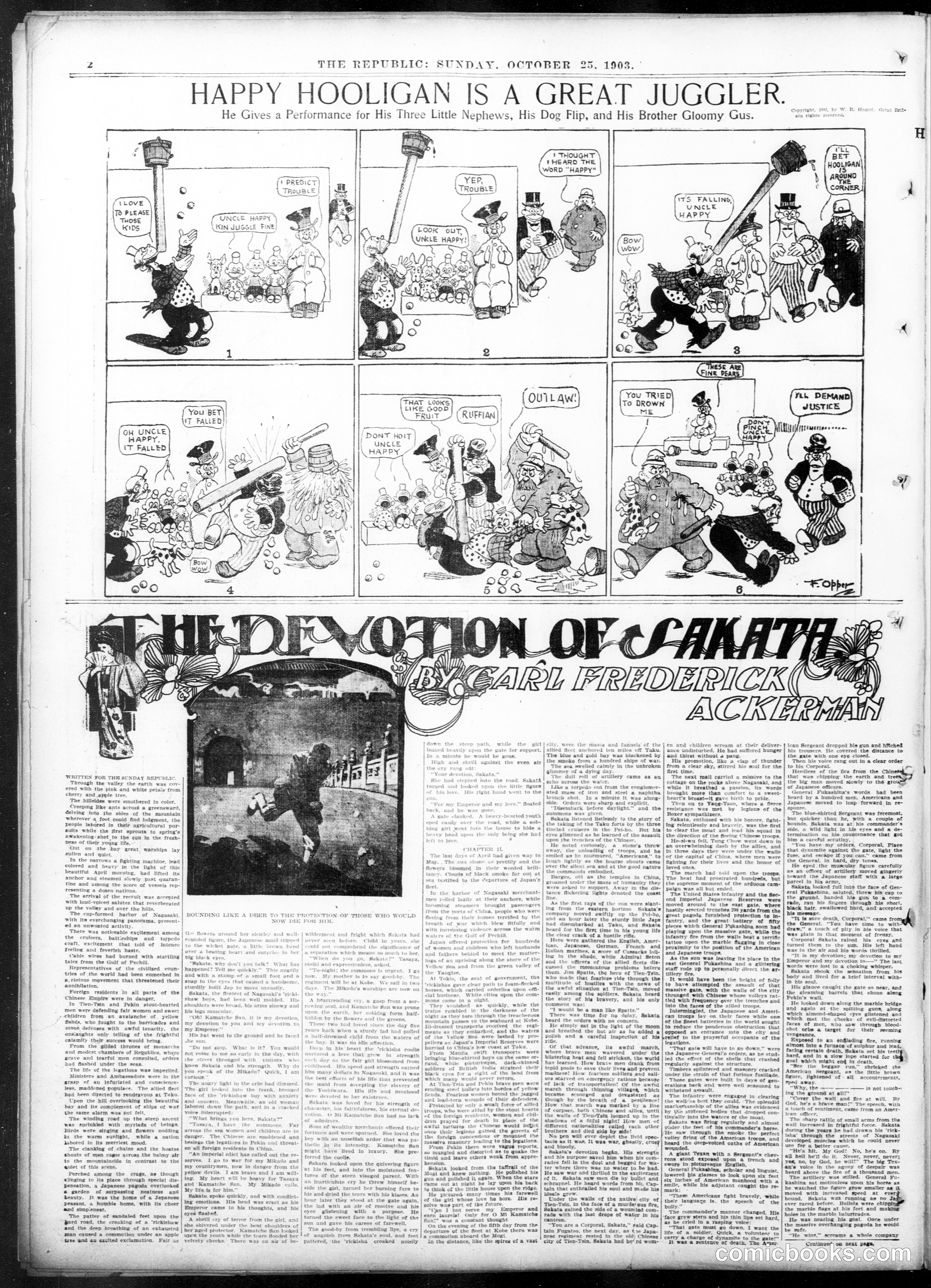 Happy Hooligan — St. Louis Republic, October 25, 1903