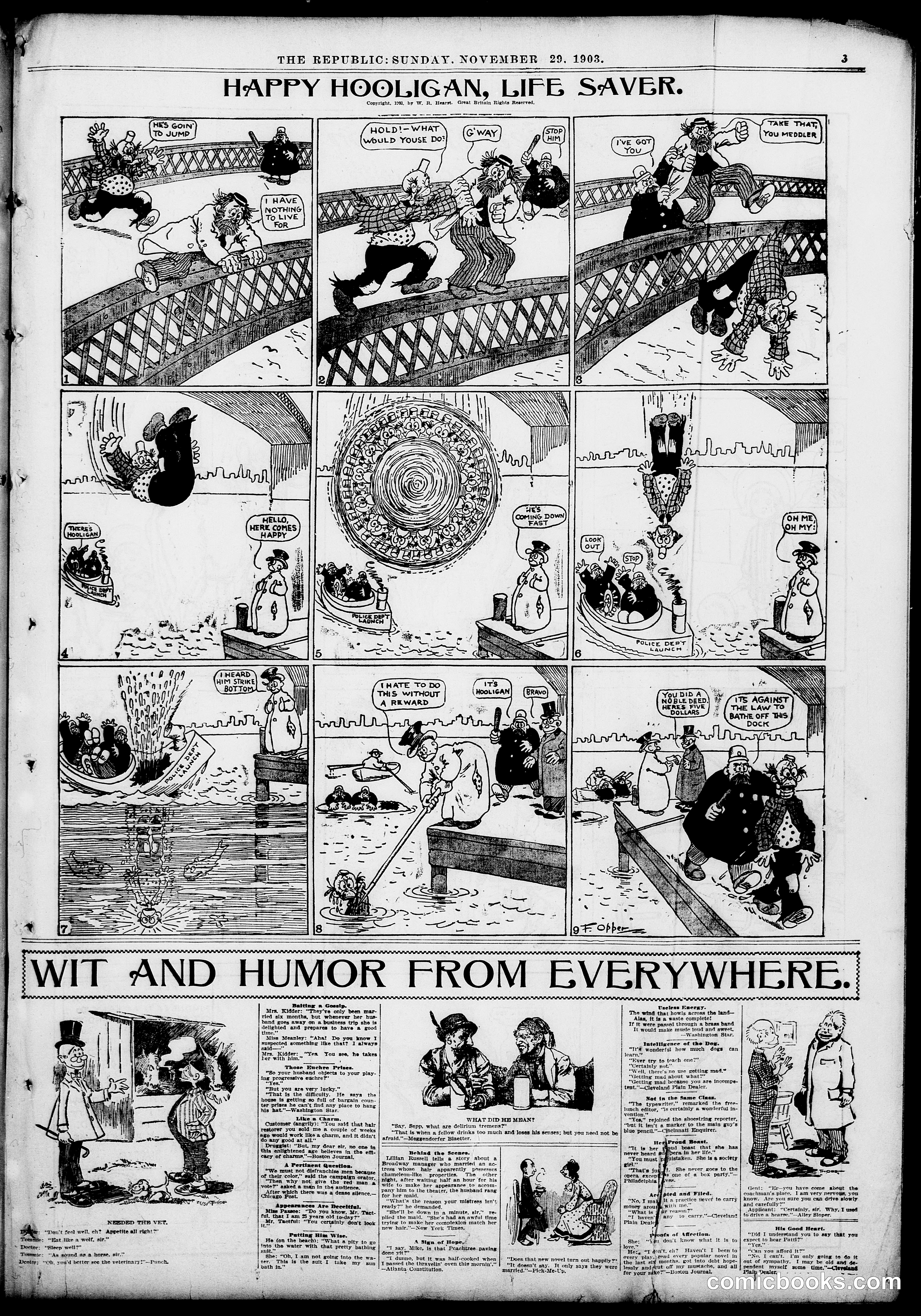 Happy Hooligan — St. Louis Republic, November 29, 1903