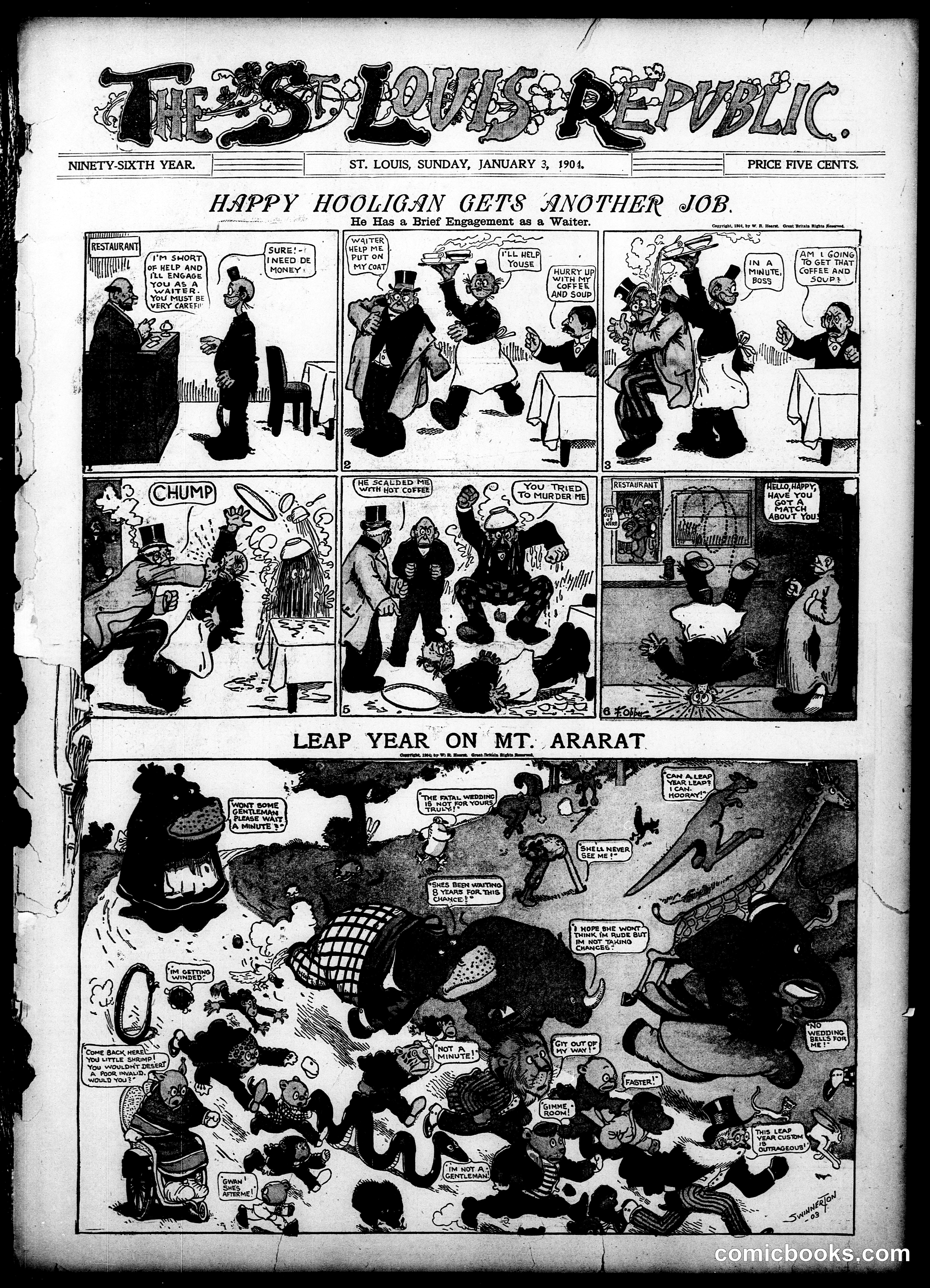 Happy Hooligan — St. Louis Republic, January 3, 1904