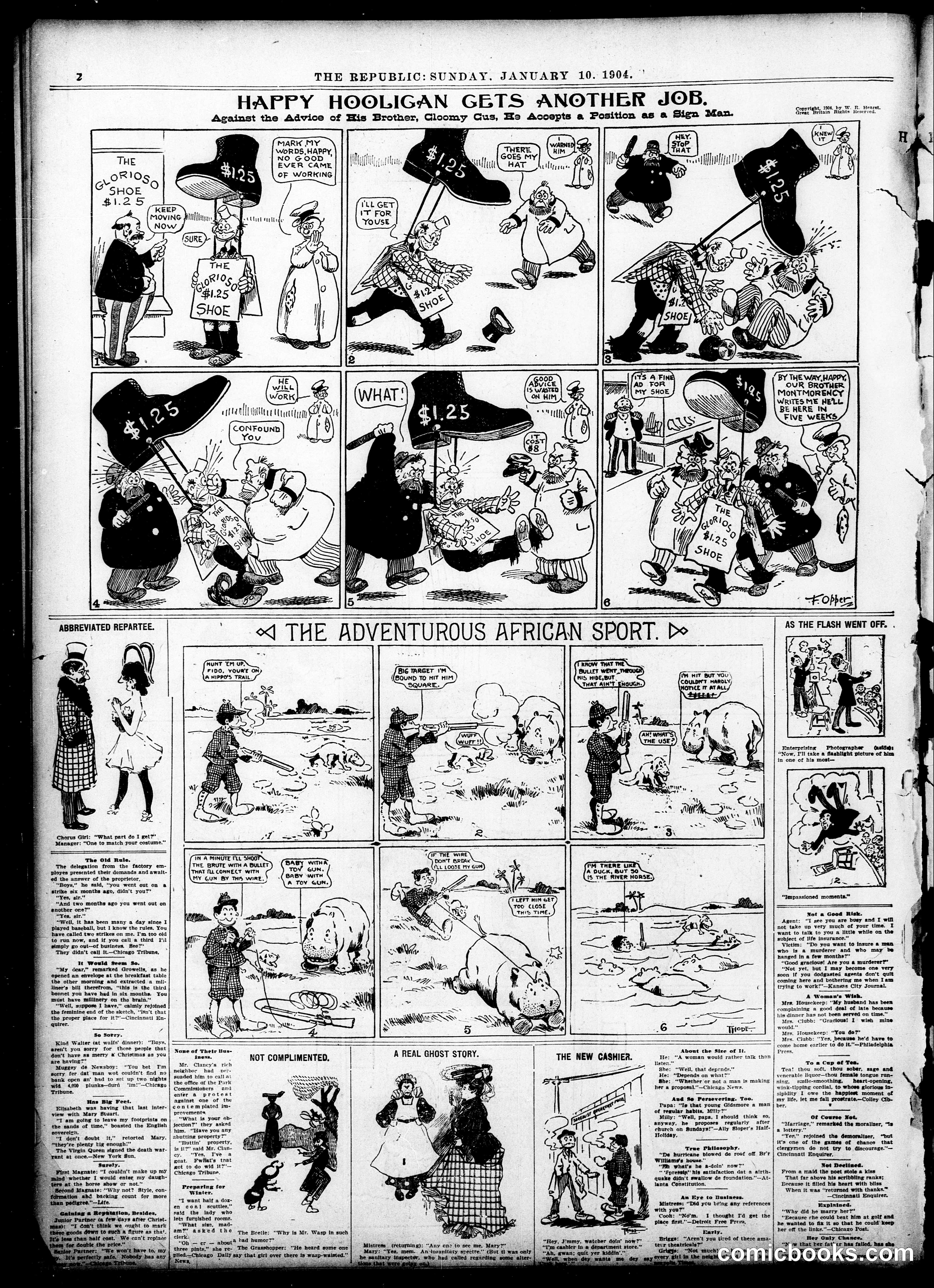 Happy Hooligan — St. Louis Republic, January 10, 1904
