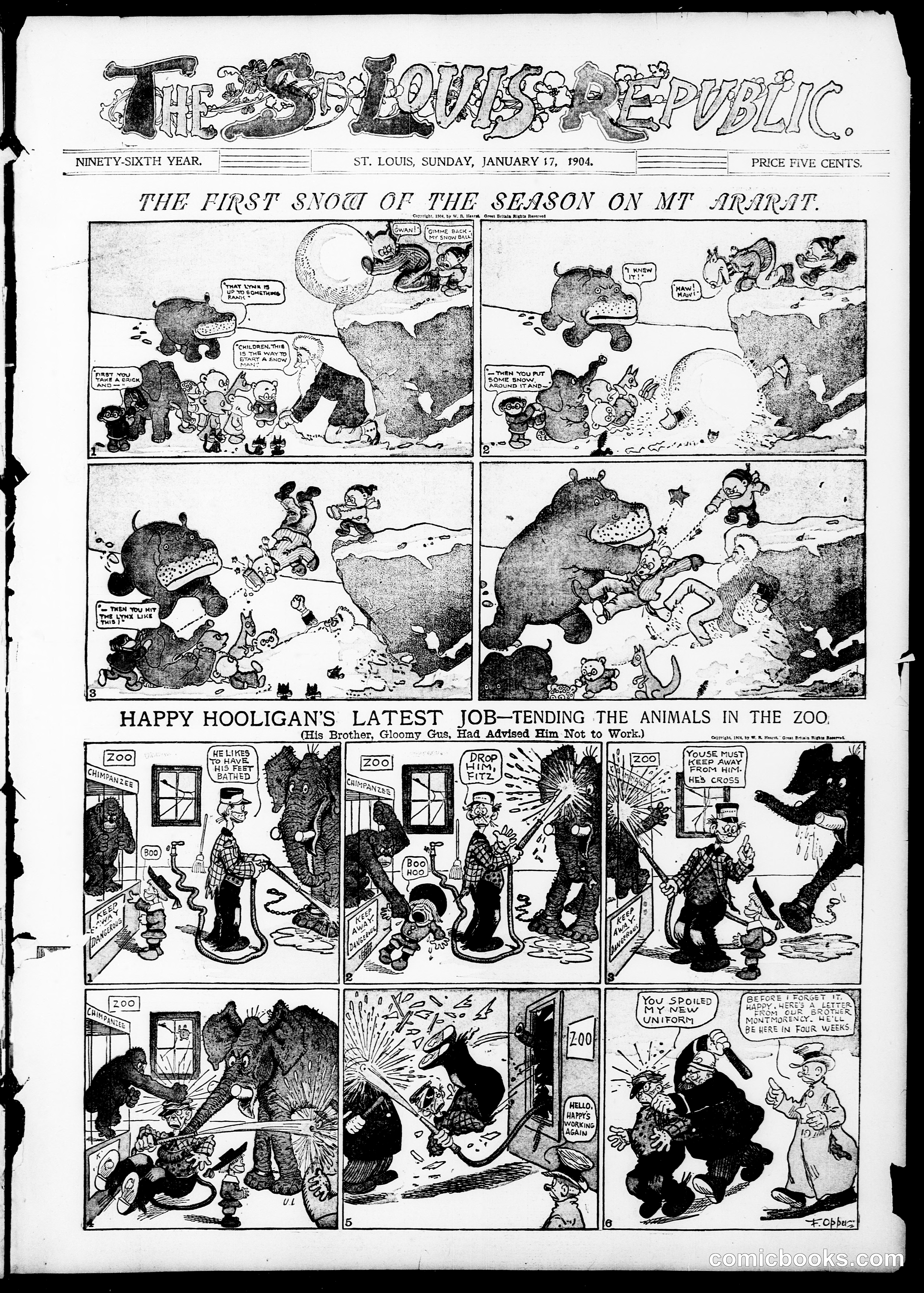 Happy Hooligan — St. Louis Republic, January 17, 1904