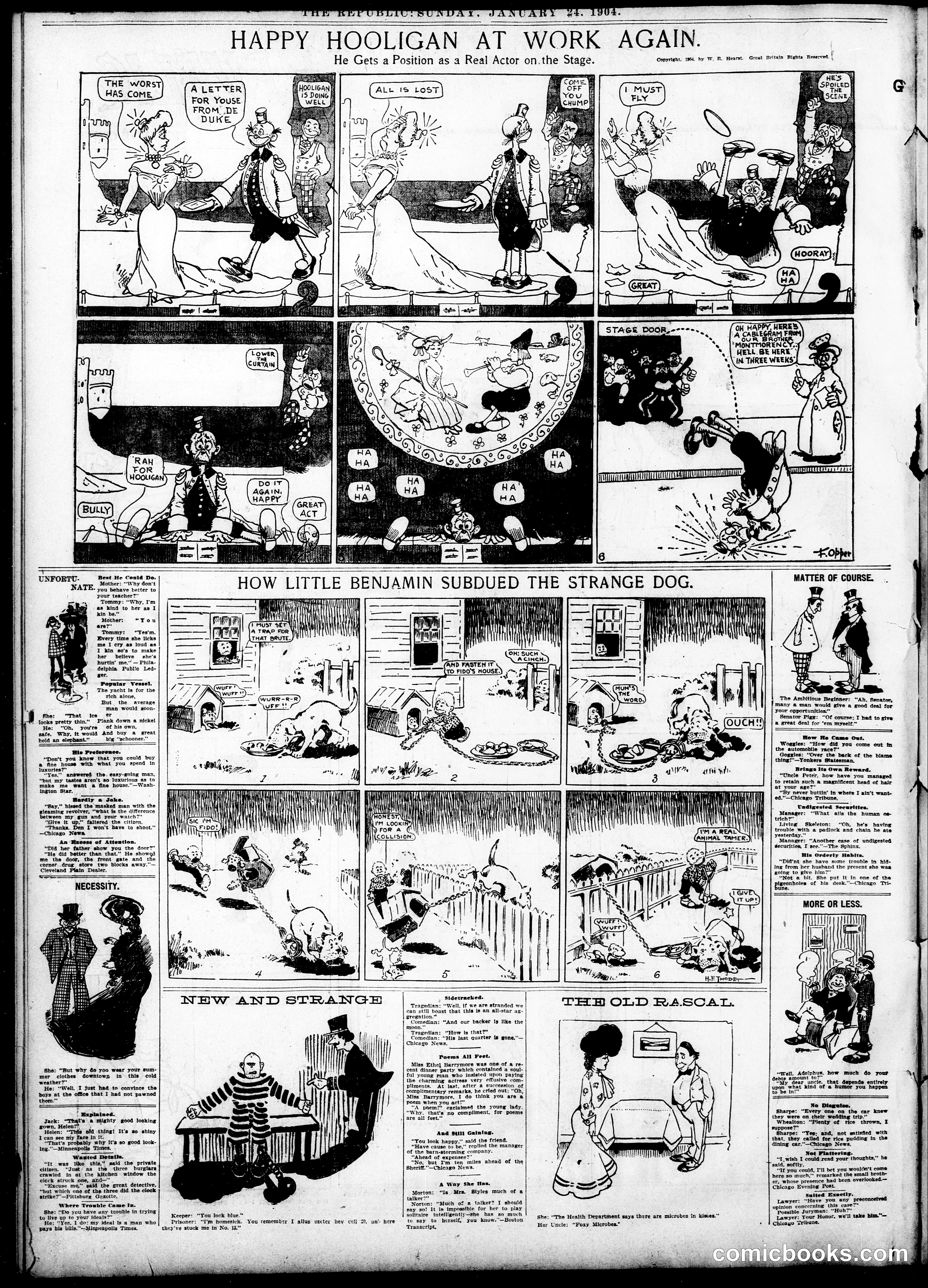 Happy Hooligan — St. Louis Republic, January 24, 1904