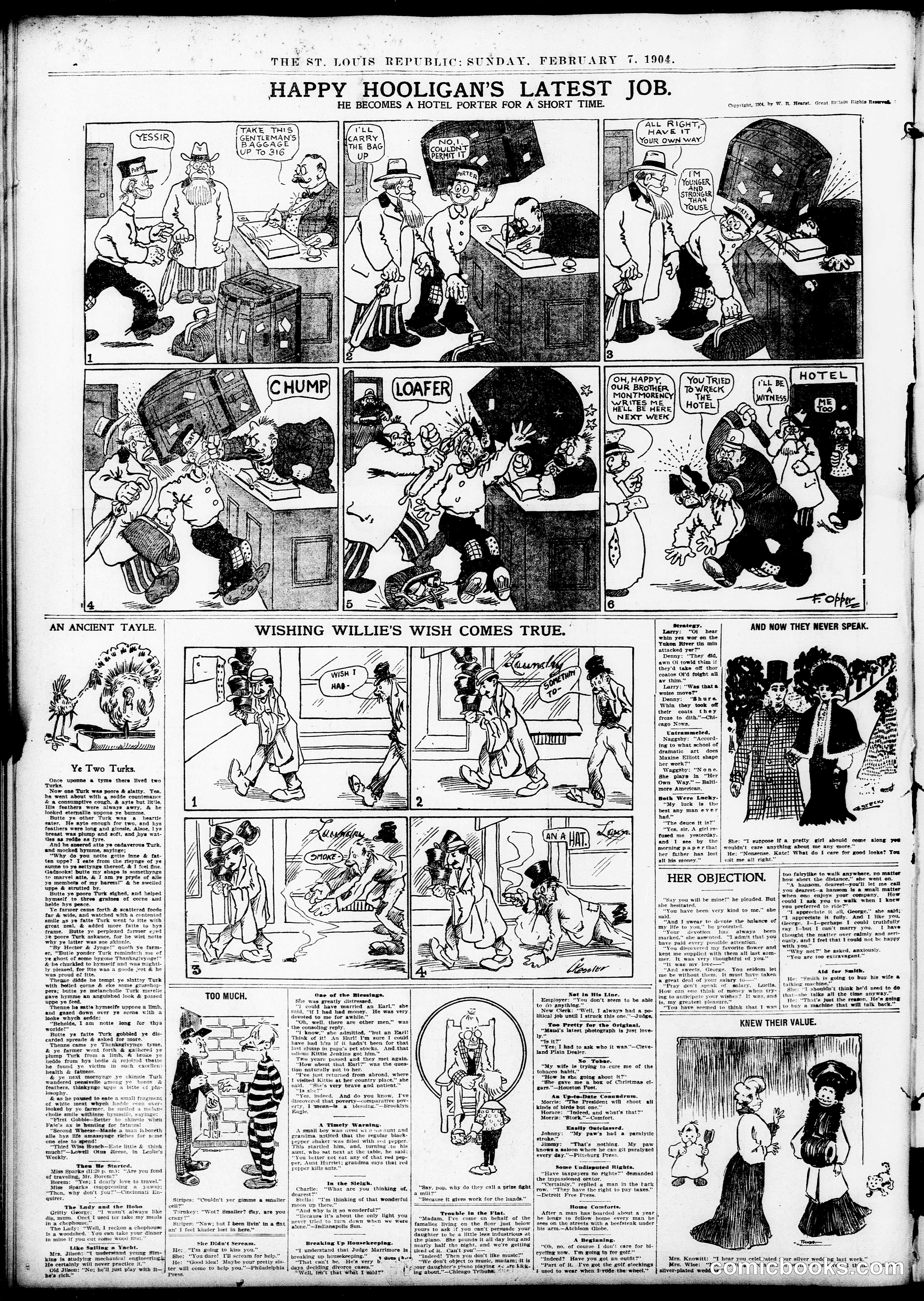 Happy Hooligan — St. Louis Republic, February 7, 1904