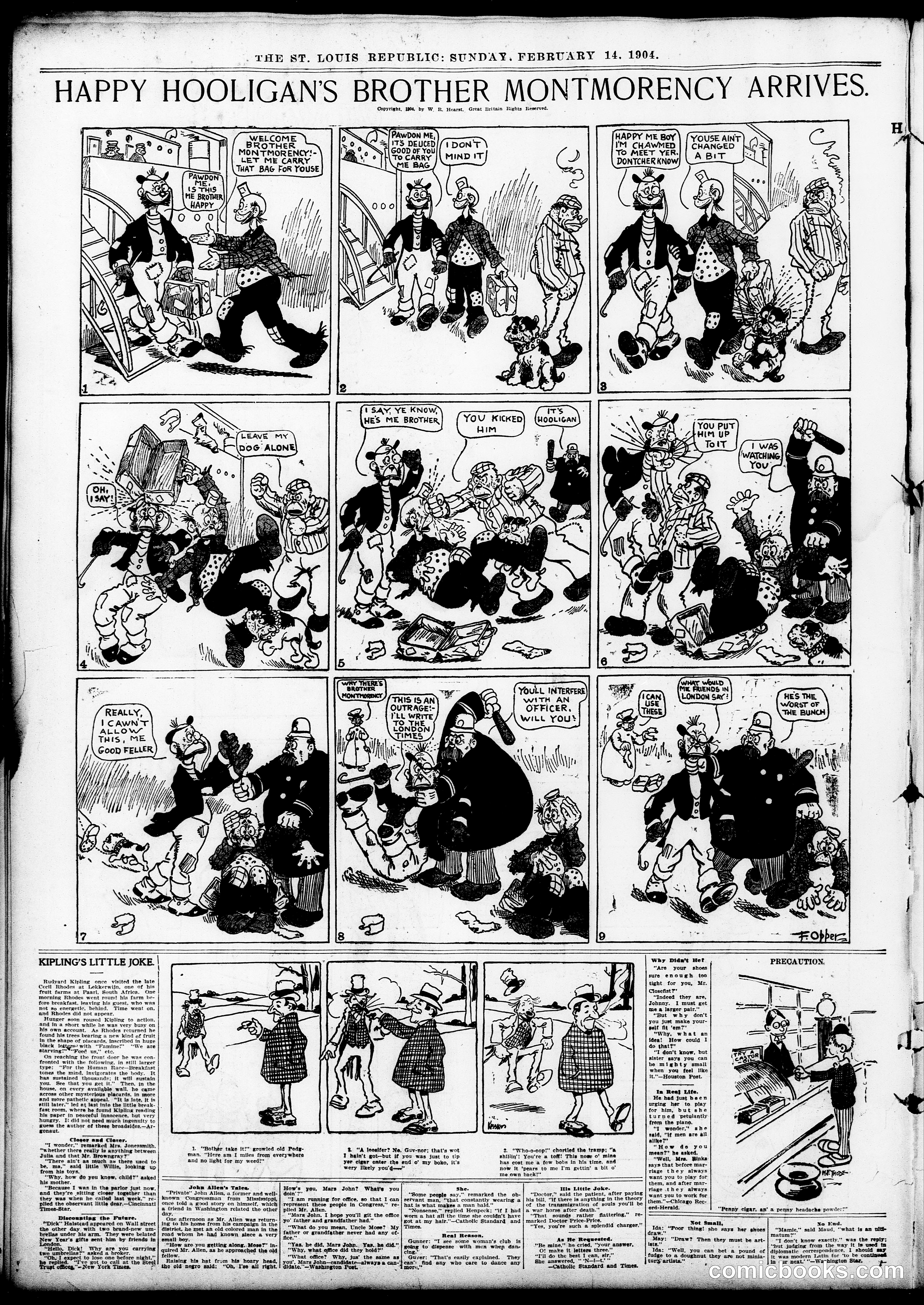 Happy Hooligan — St. Louis Republic, February 14, 1904