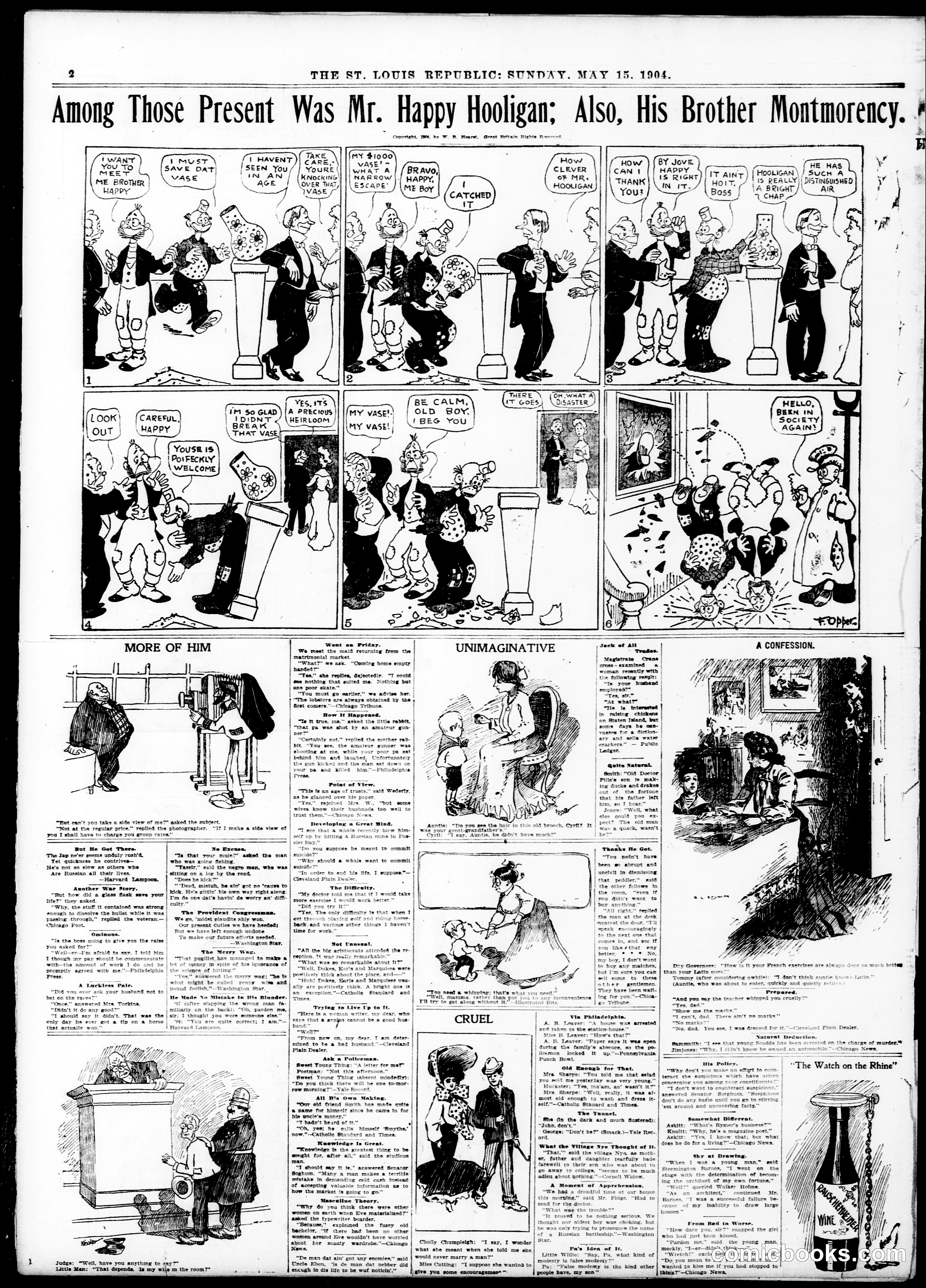 Happy Hooligan — St. Louis Republic, May 15, 1904