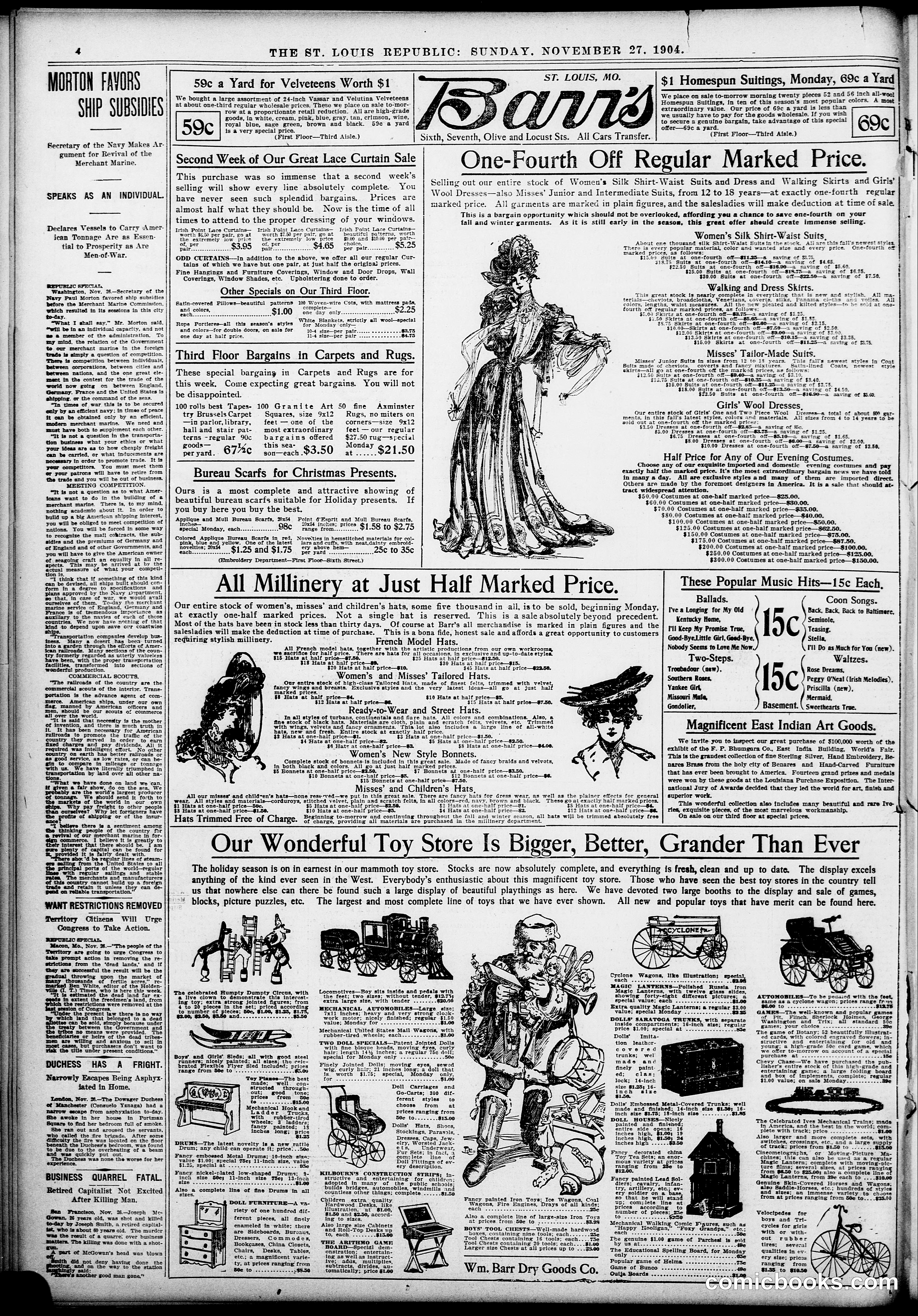 Happy Hooligan — St. Louis Republic, November 27, 1904