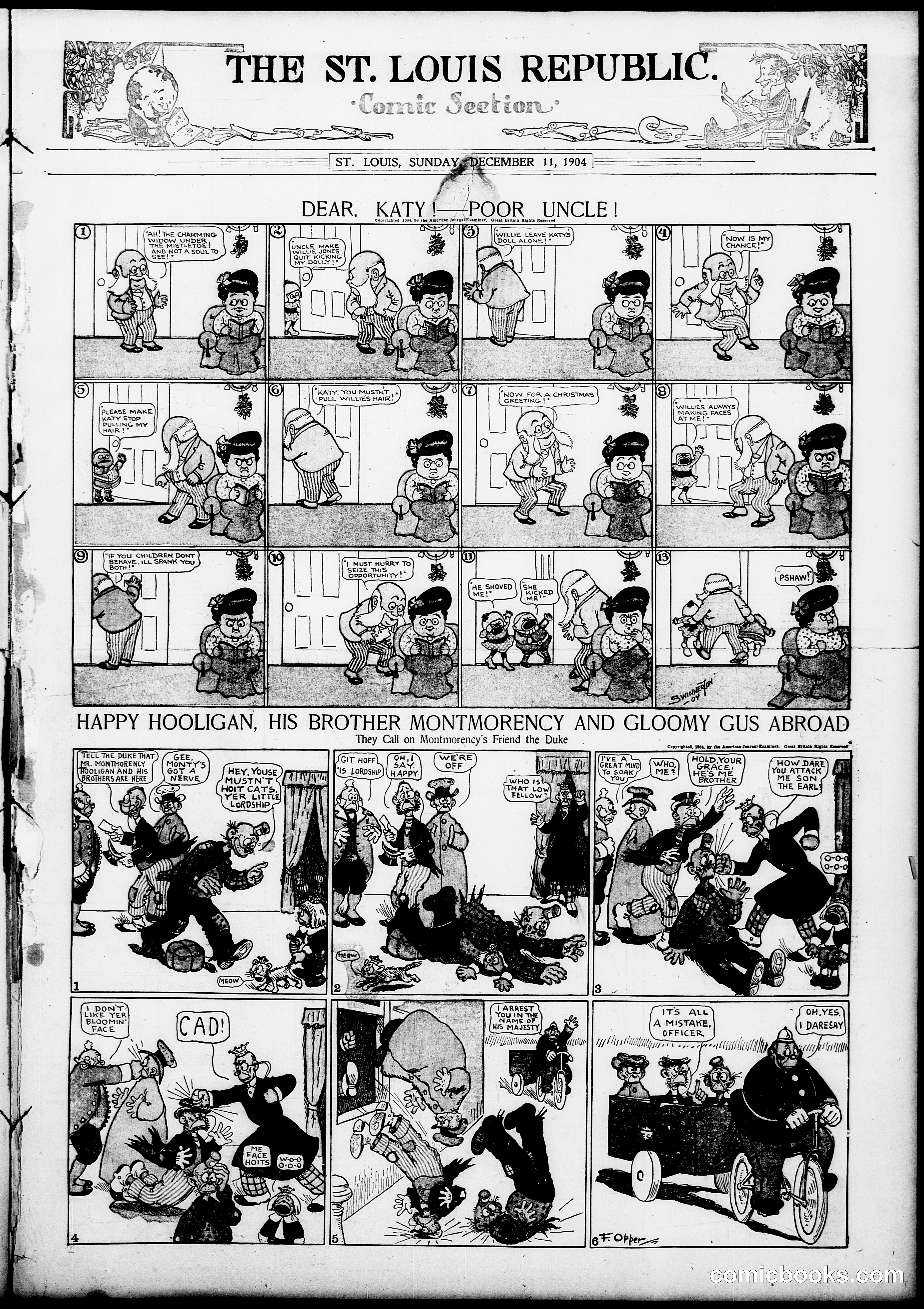 Happy Hooligan — St. Louis Republic, December 11, 1904