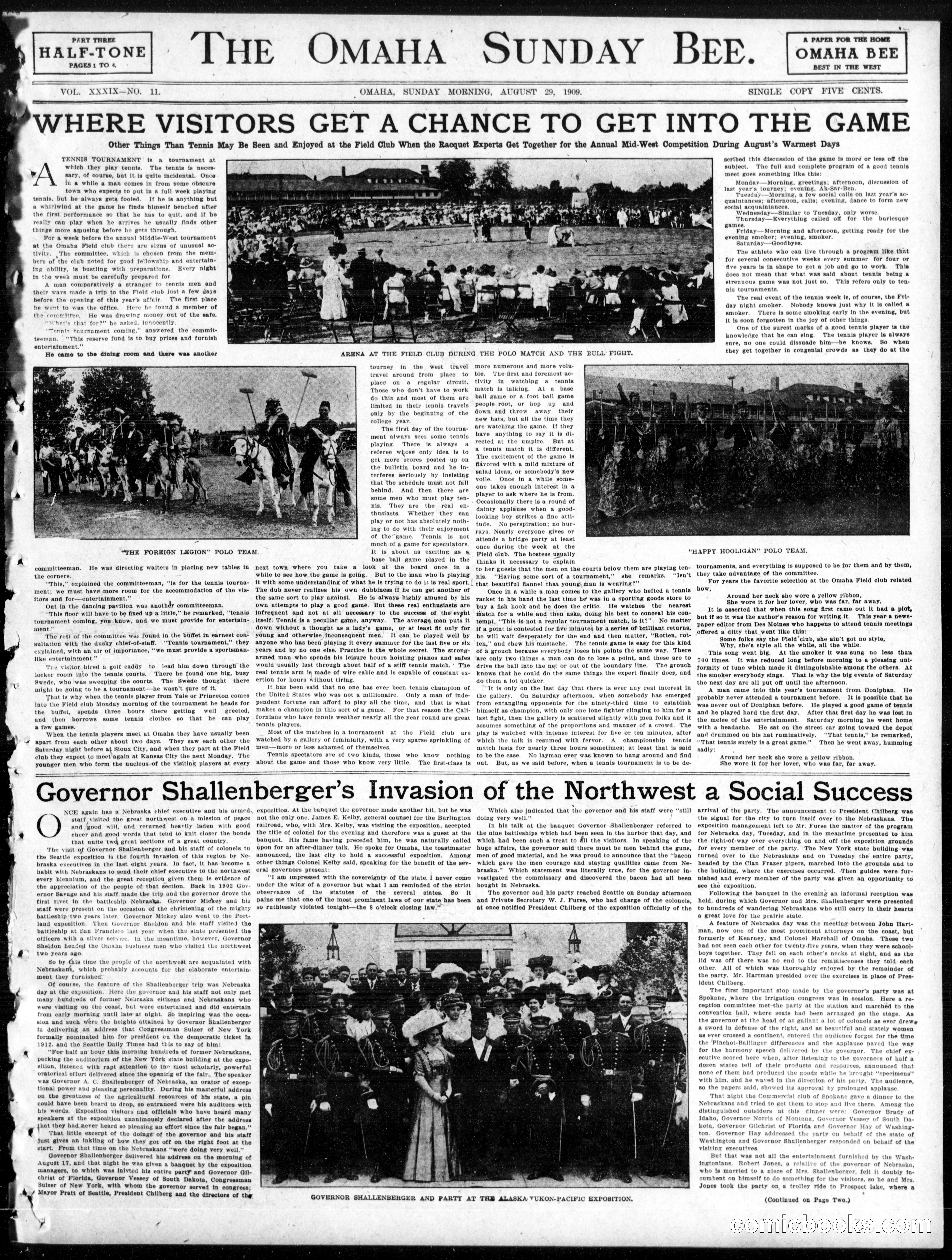Happy Hooligan — Omaha Daily Bee, August 29, 1909