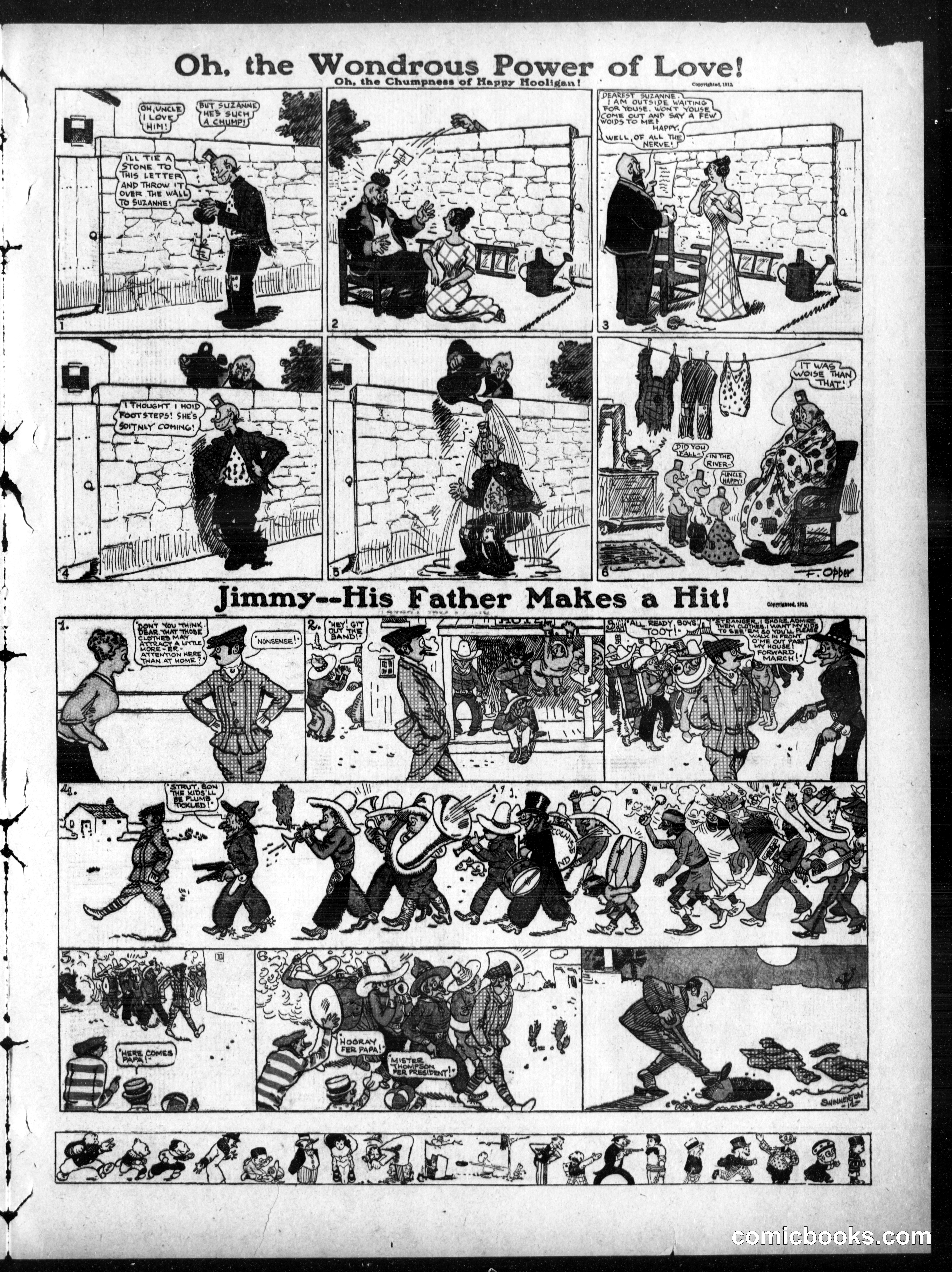 Happy Hooligan — Omaha Daily Bee, October 27, 1912