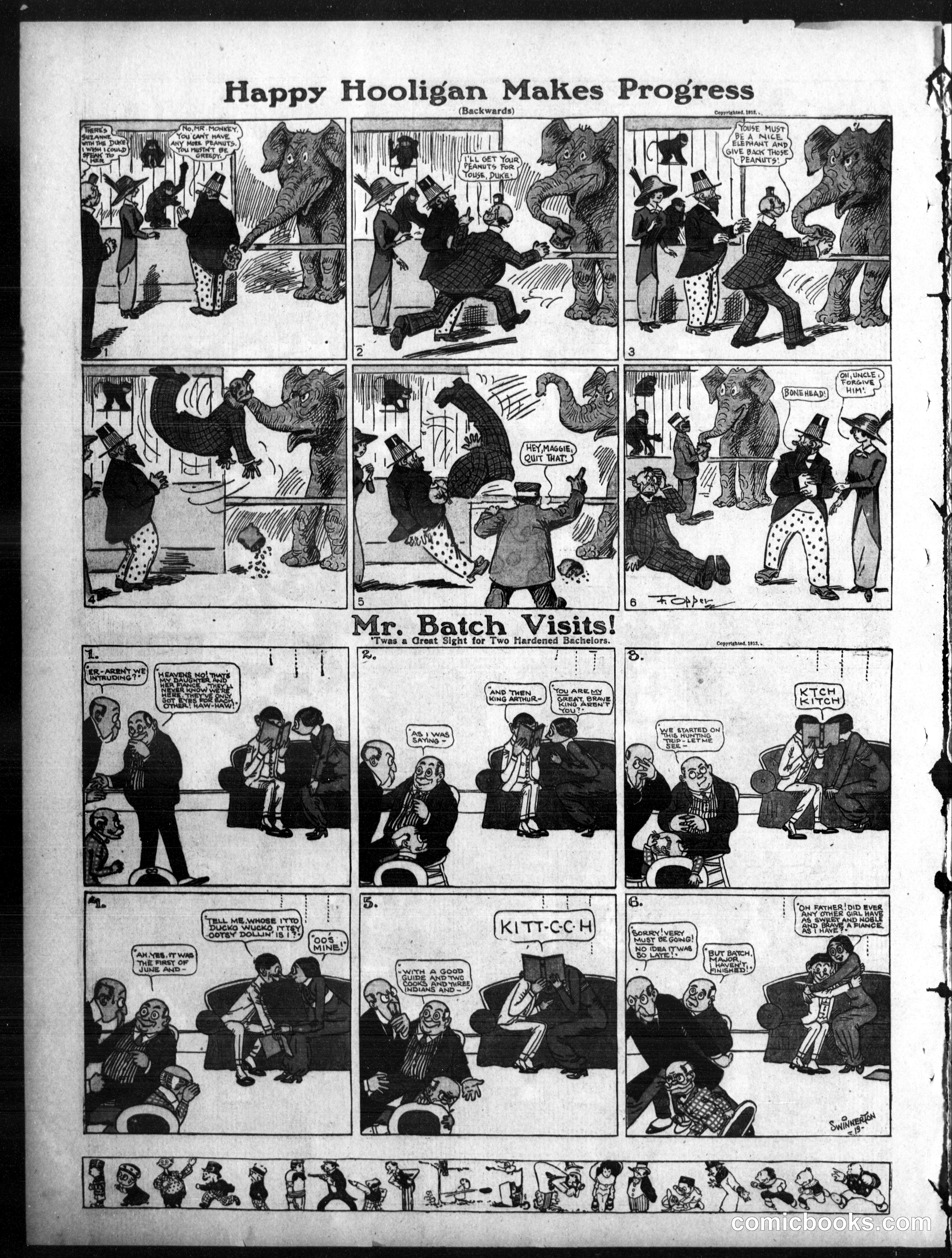 Happy Hooligan — Omaha Daily Bee, April 27, 1913