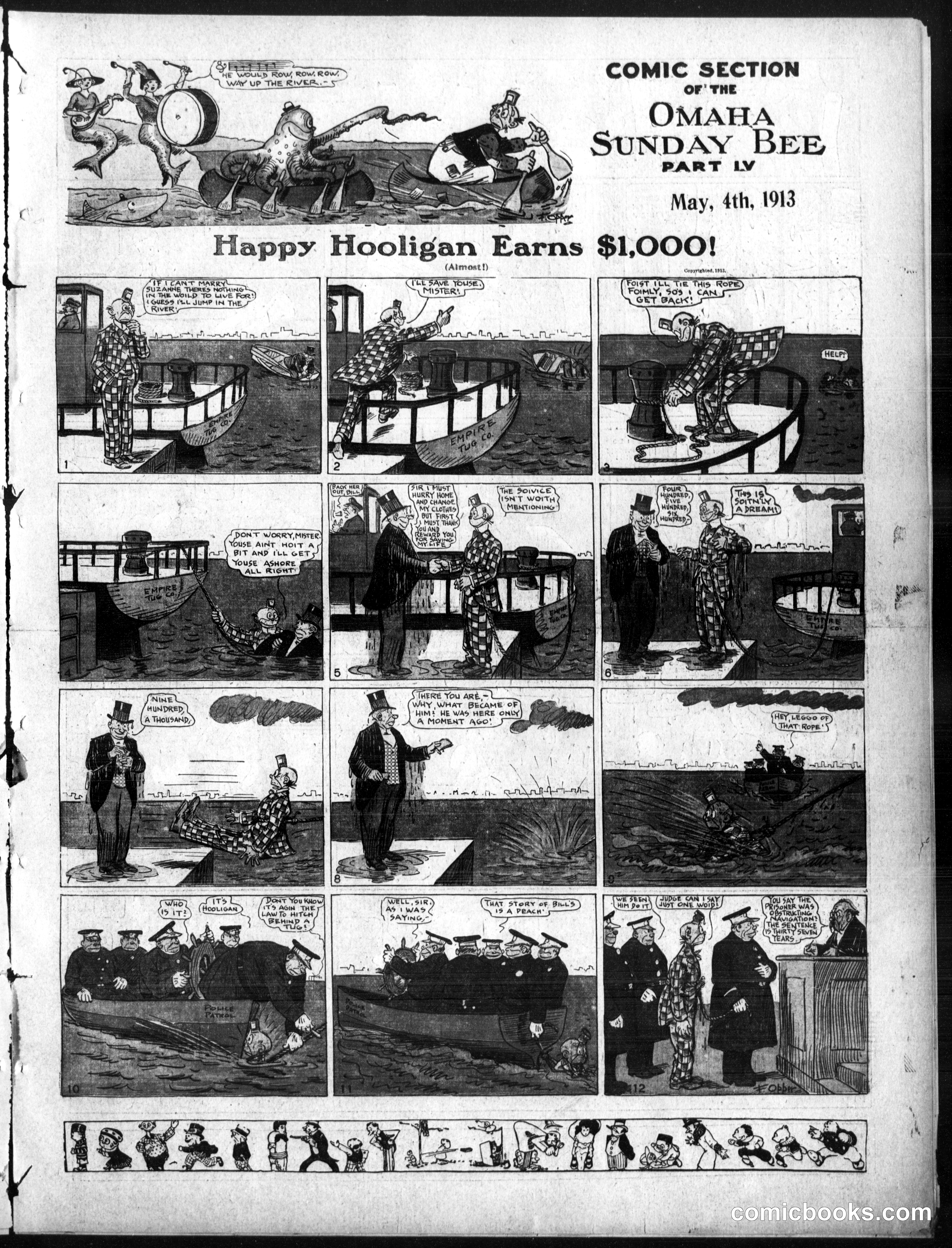 Happy Hooligan — Omaha Sunday Bee, May 4, 1913