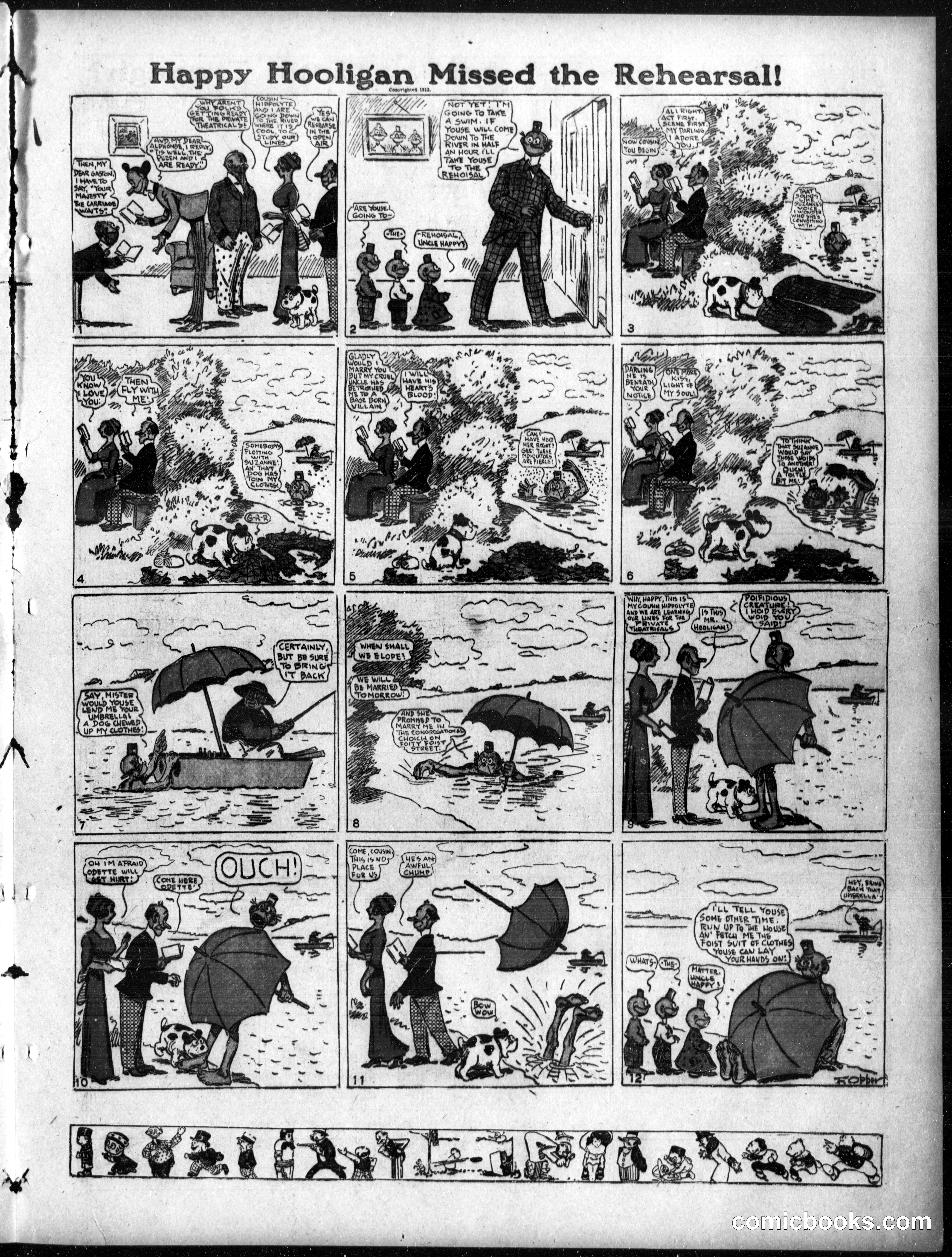 Happy Hooligan — Omaha Daily Bee, August 24, 1913