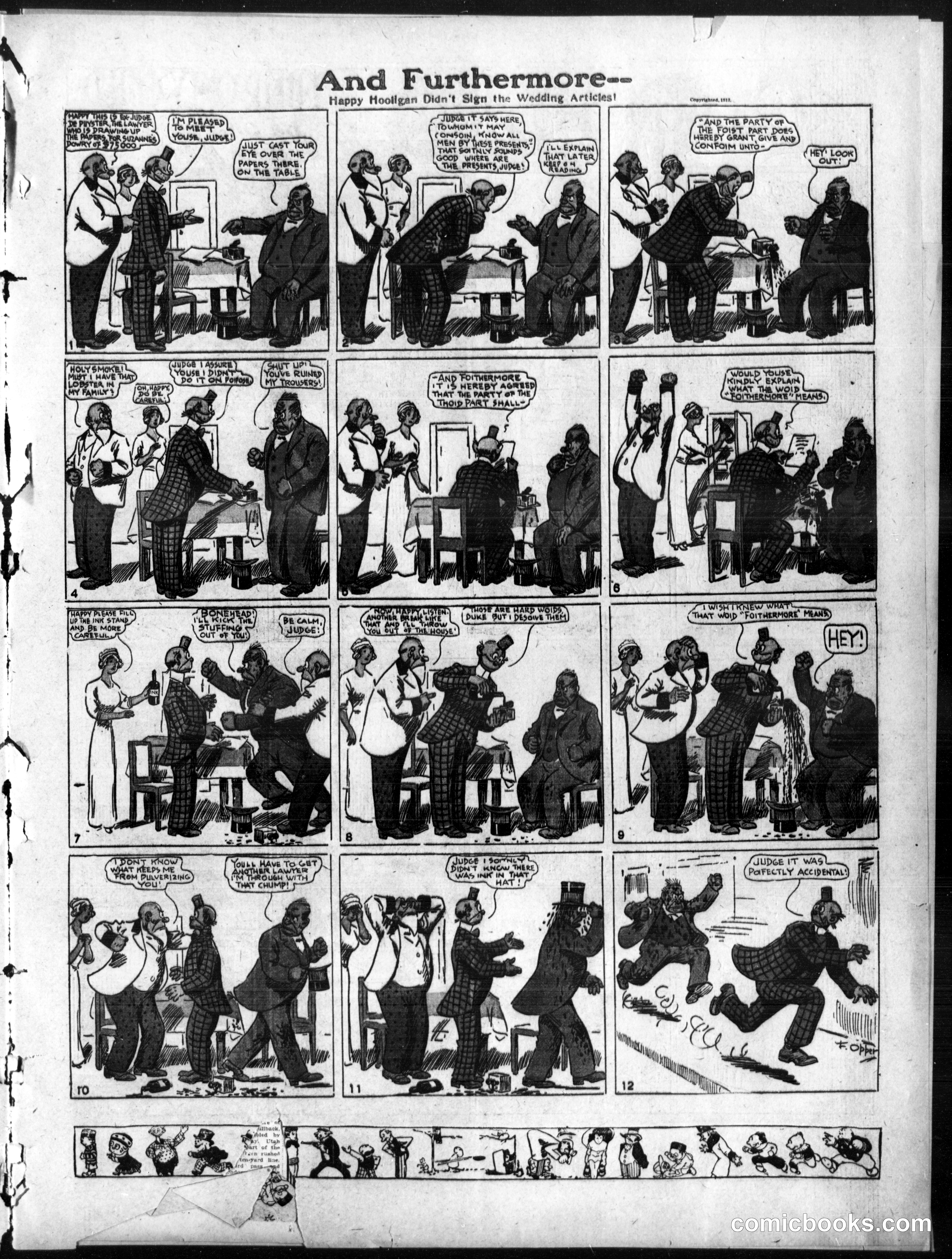 Happy Hooligan — Omaha Daily Bee, October 19, 1913