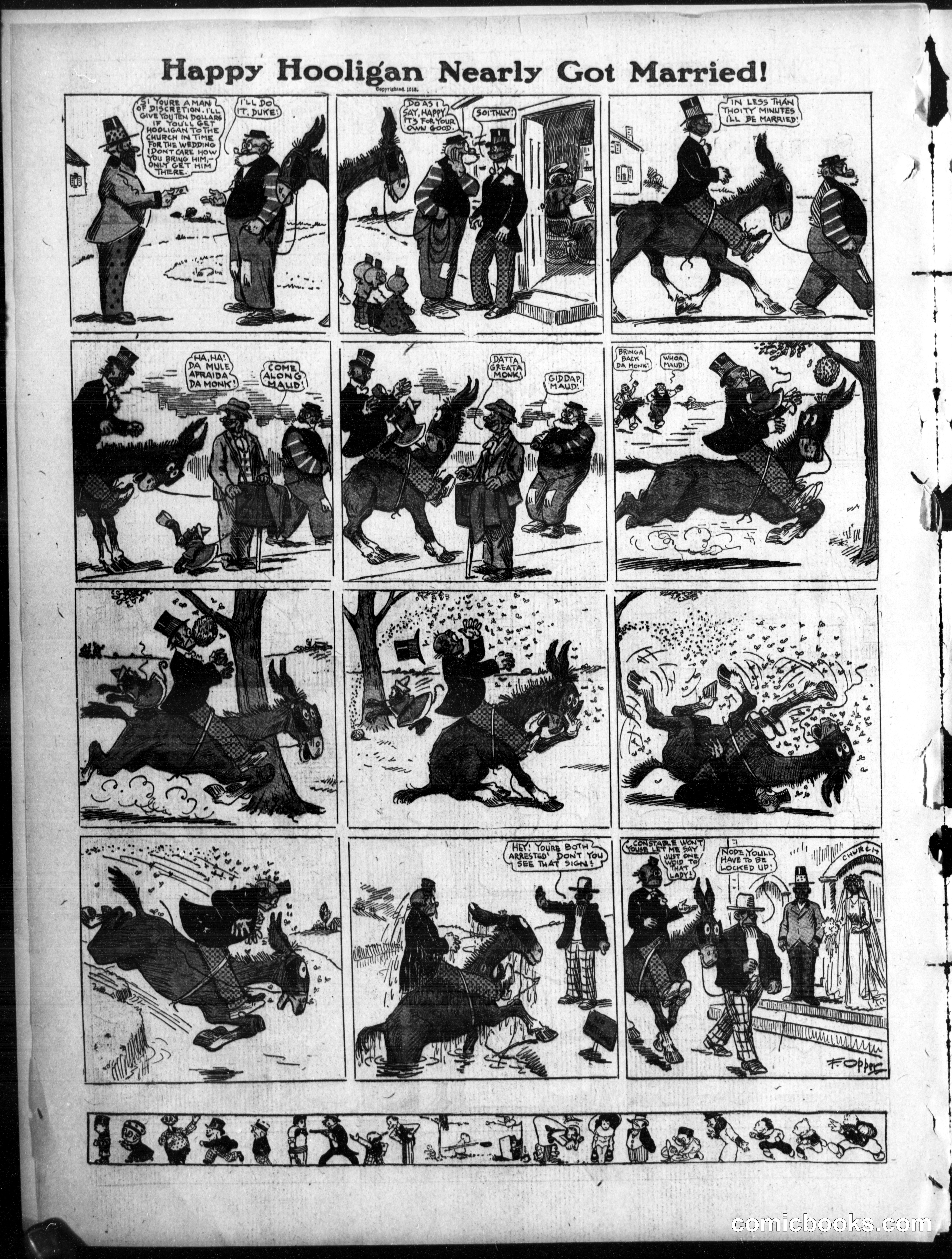 Happy Hooligan — Omaha Daily Bee, December 28, 1913