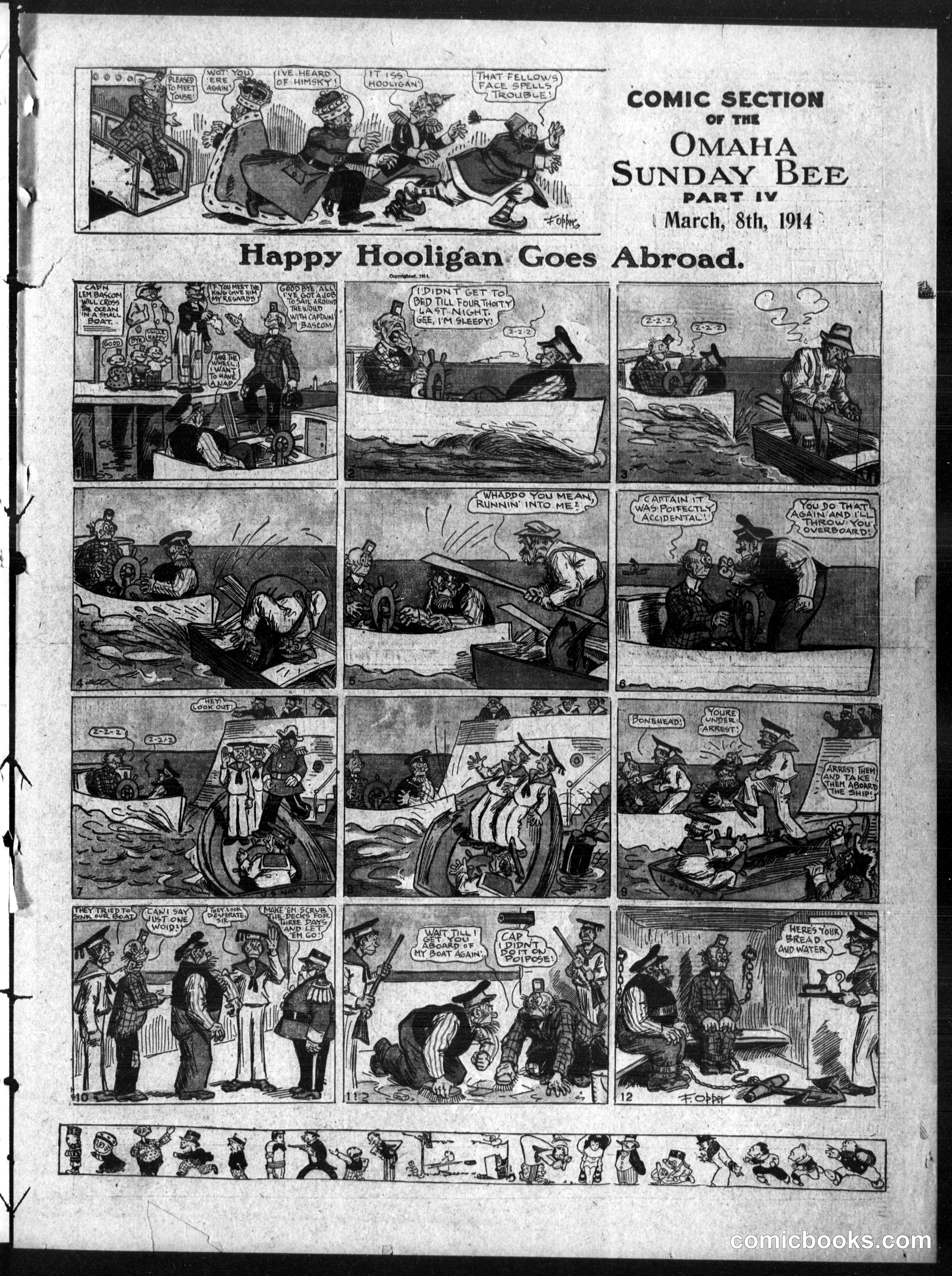 Happy Hooligan — Omaha Sunday Bee, March 8, 1914