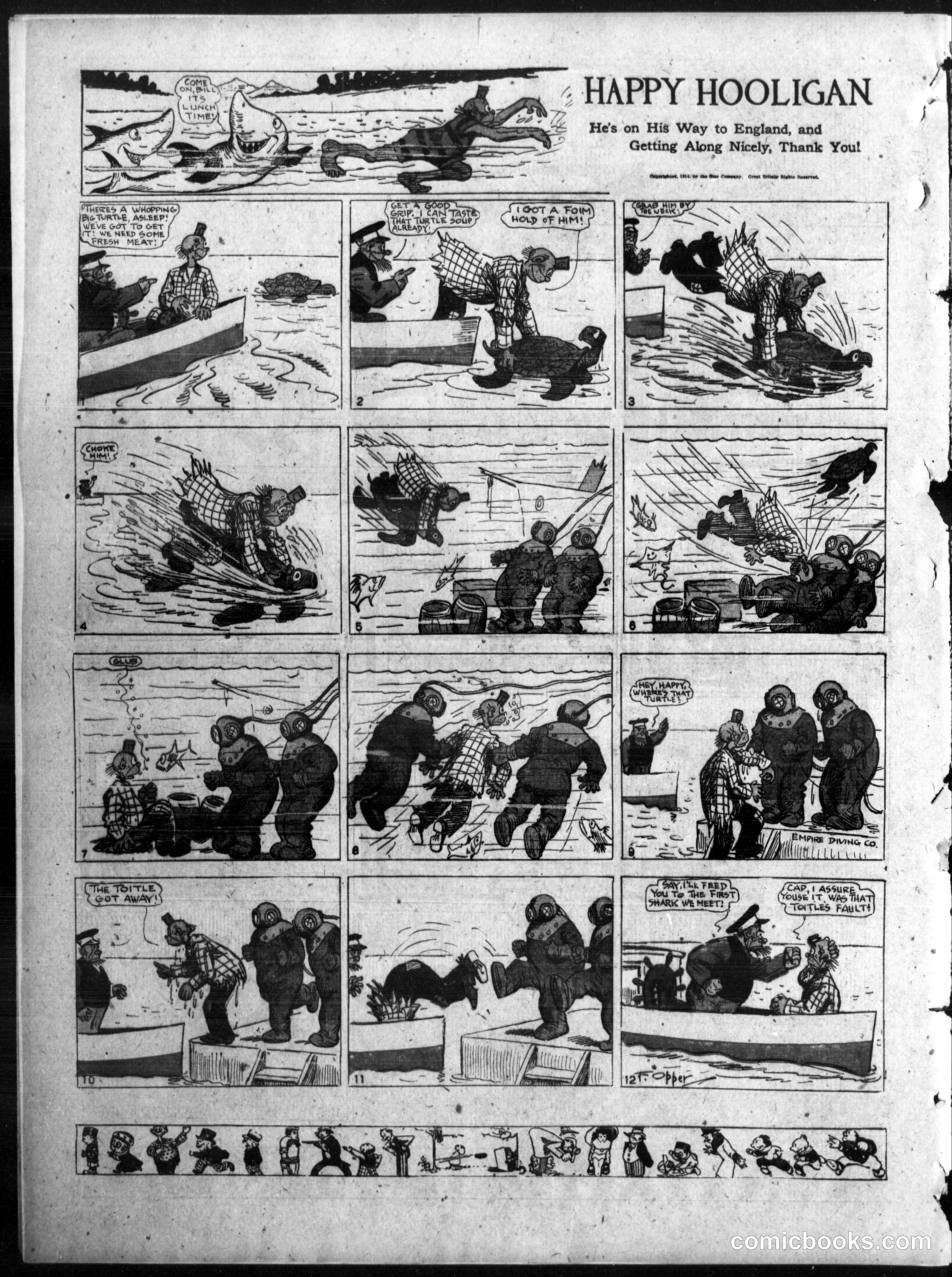 Happy Hooligan — Omaha Daily Bee, March 29, 1914