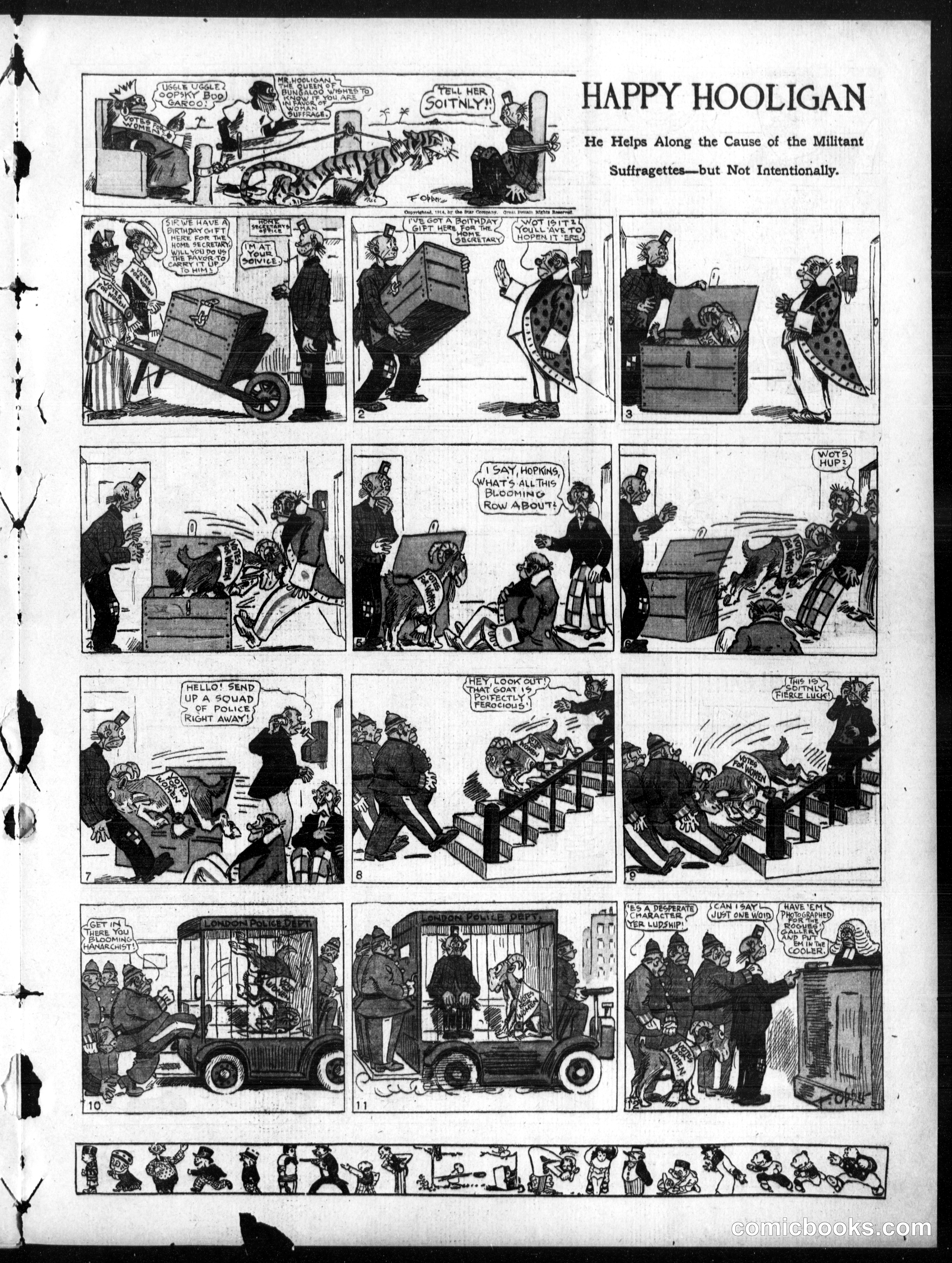 Happy Hooligan — Omaha Daily Bee, April 26, 1914